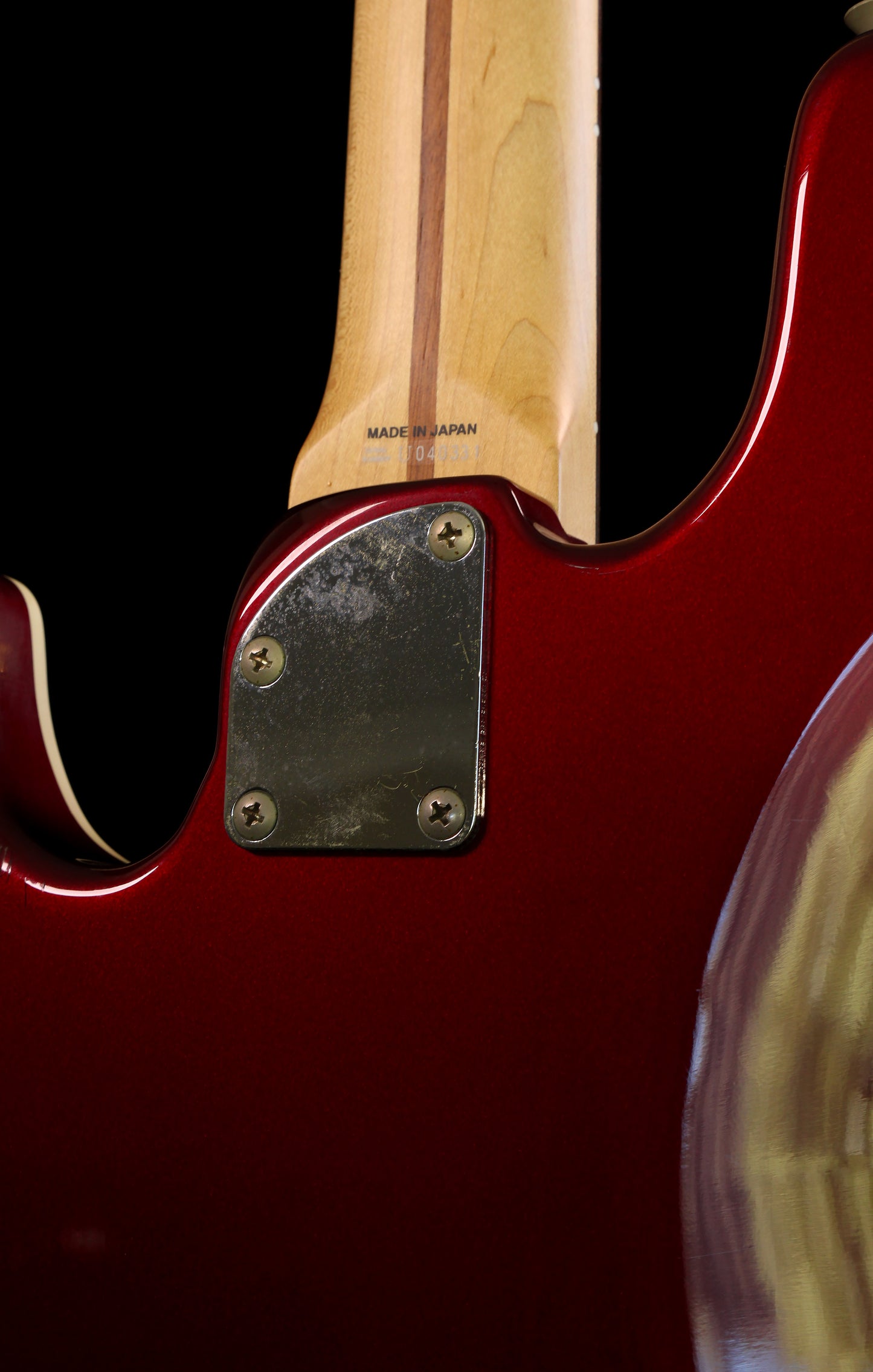 Fender Japan Aerodyne AJB Medium Scale Jazz Bass Candy Apple Red