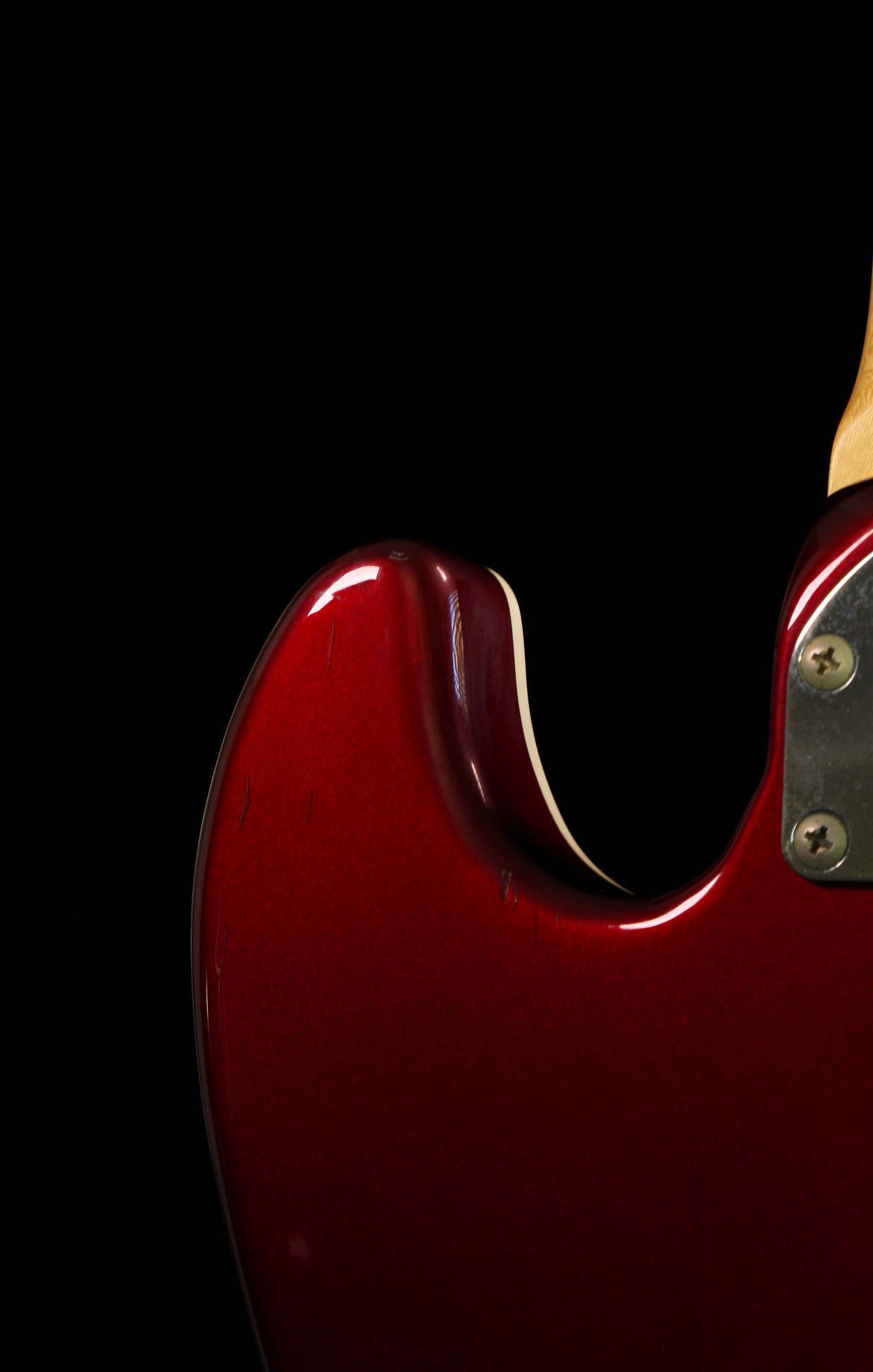 Fender Japan Aerodyne AJB Medium Scale Jazz Bass Candy Apple Red