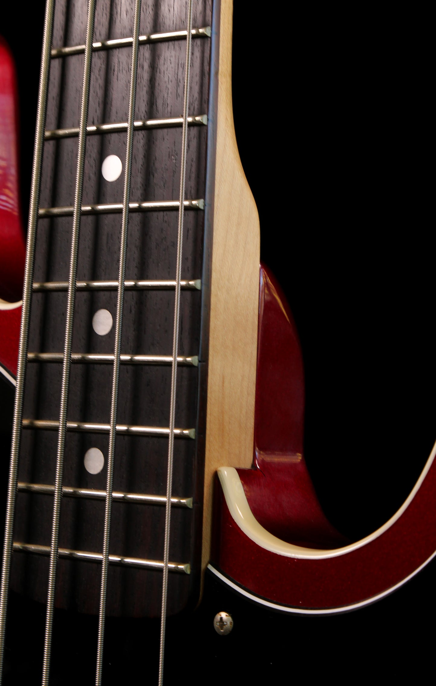 Fender Japan Aerodyne AJB Medium Scale Jazz Bass Candy Apple Red