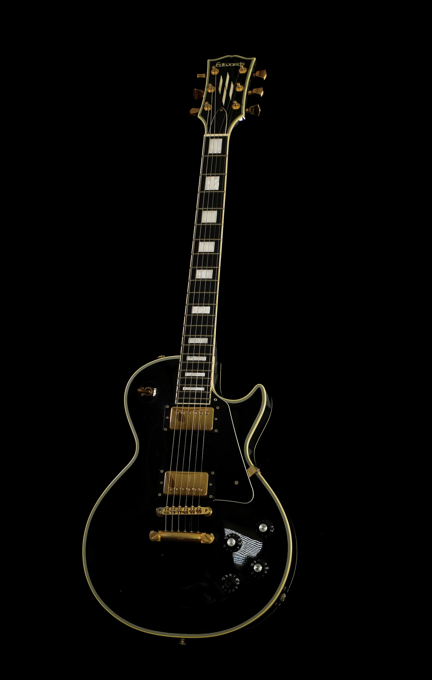 Edwards by ESP E-LP-130CD Les Paul Custom Ebony