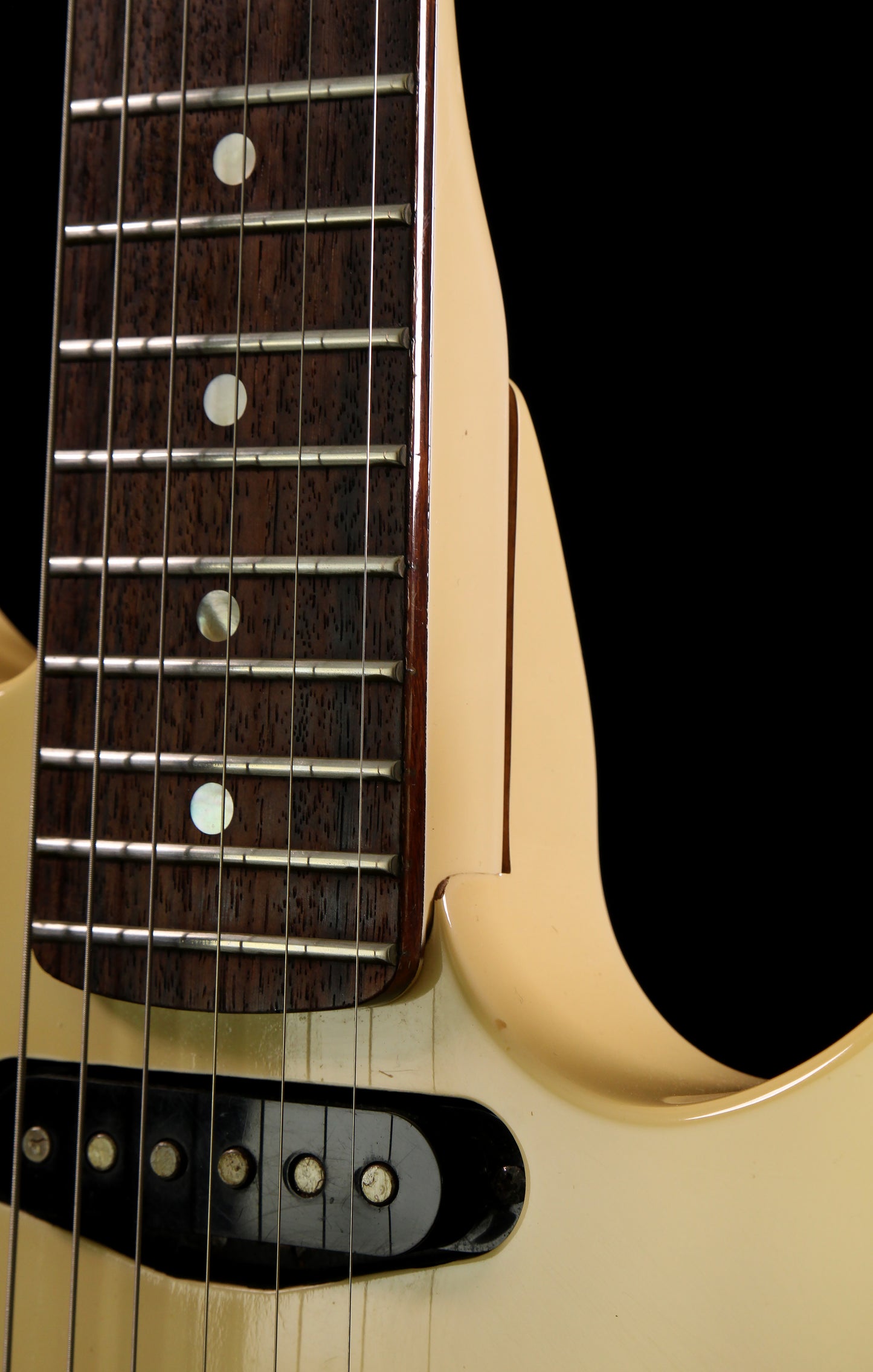ESP Modded Dinky White Seymour Duncan Van Zandt Pickups Original Floyd Rose 1987