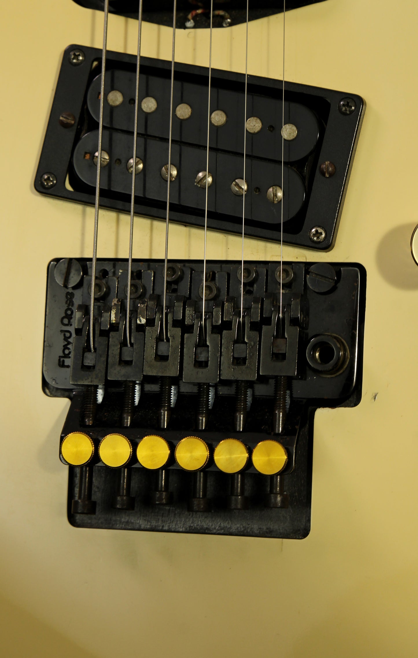 ESP Modded Dinky White Seymour Duncan Van Zandt Pickups Original Floyd Rose 1987