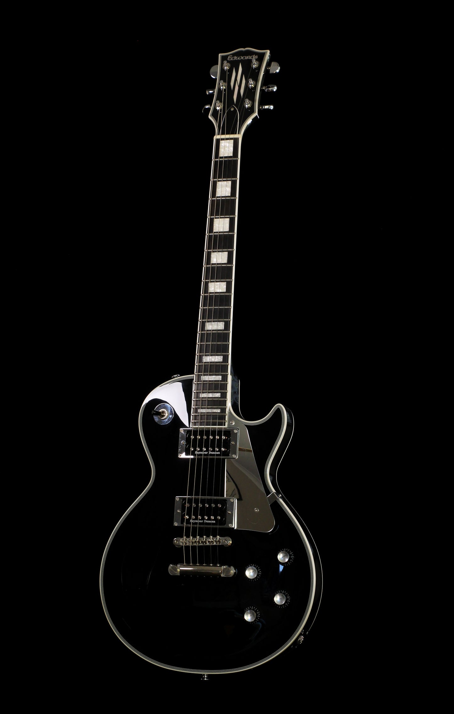 $Edwards by ESP E-LP-130CD JS John Sykes Ebony Seymour Duncan