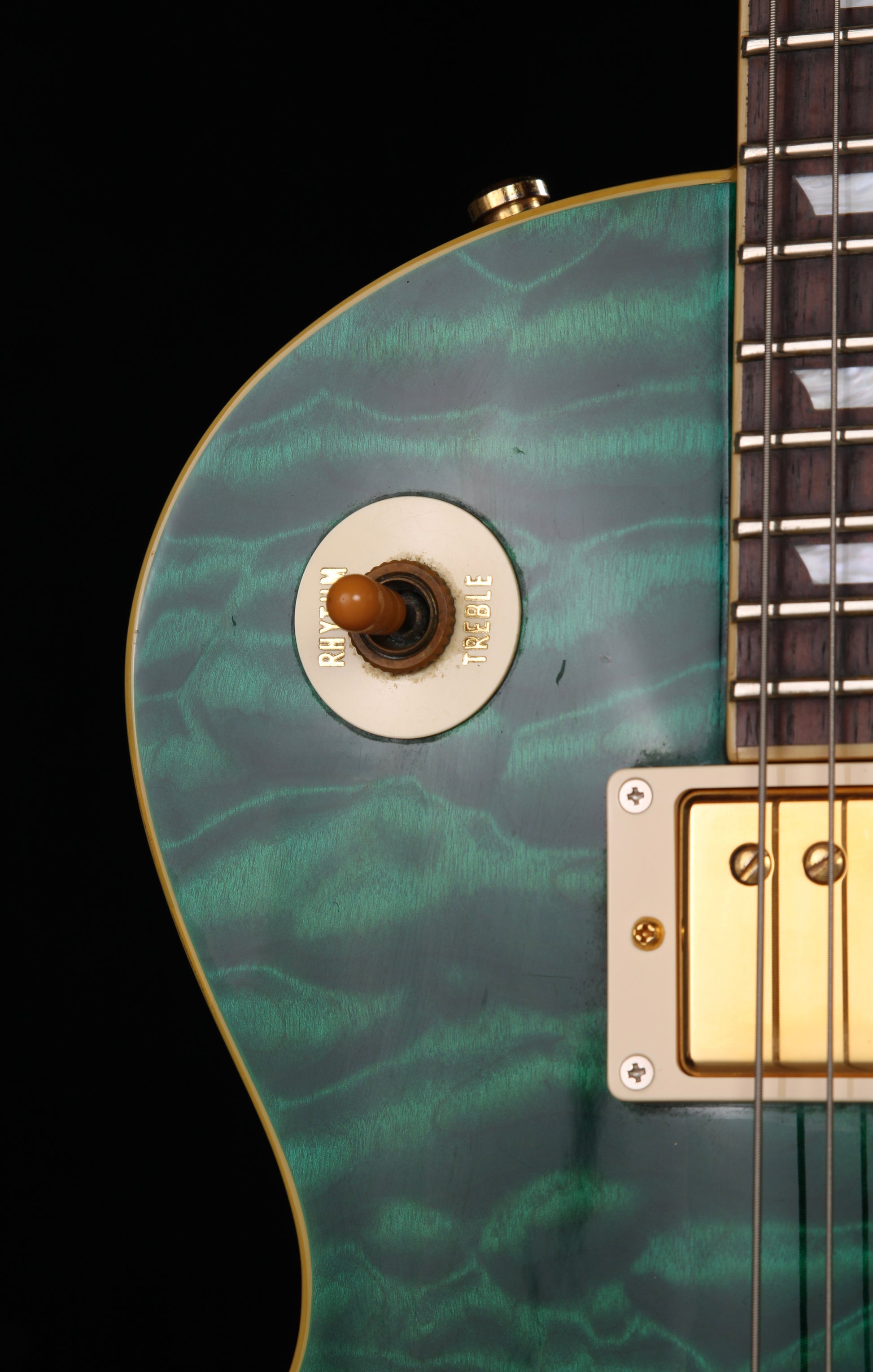 Edwards by ESP E-LP-85 SD/QM Transparent Green  Gibson 57 Classic / Seymour Duncan SH-4