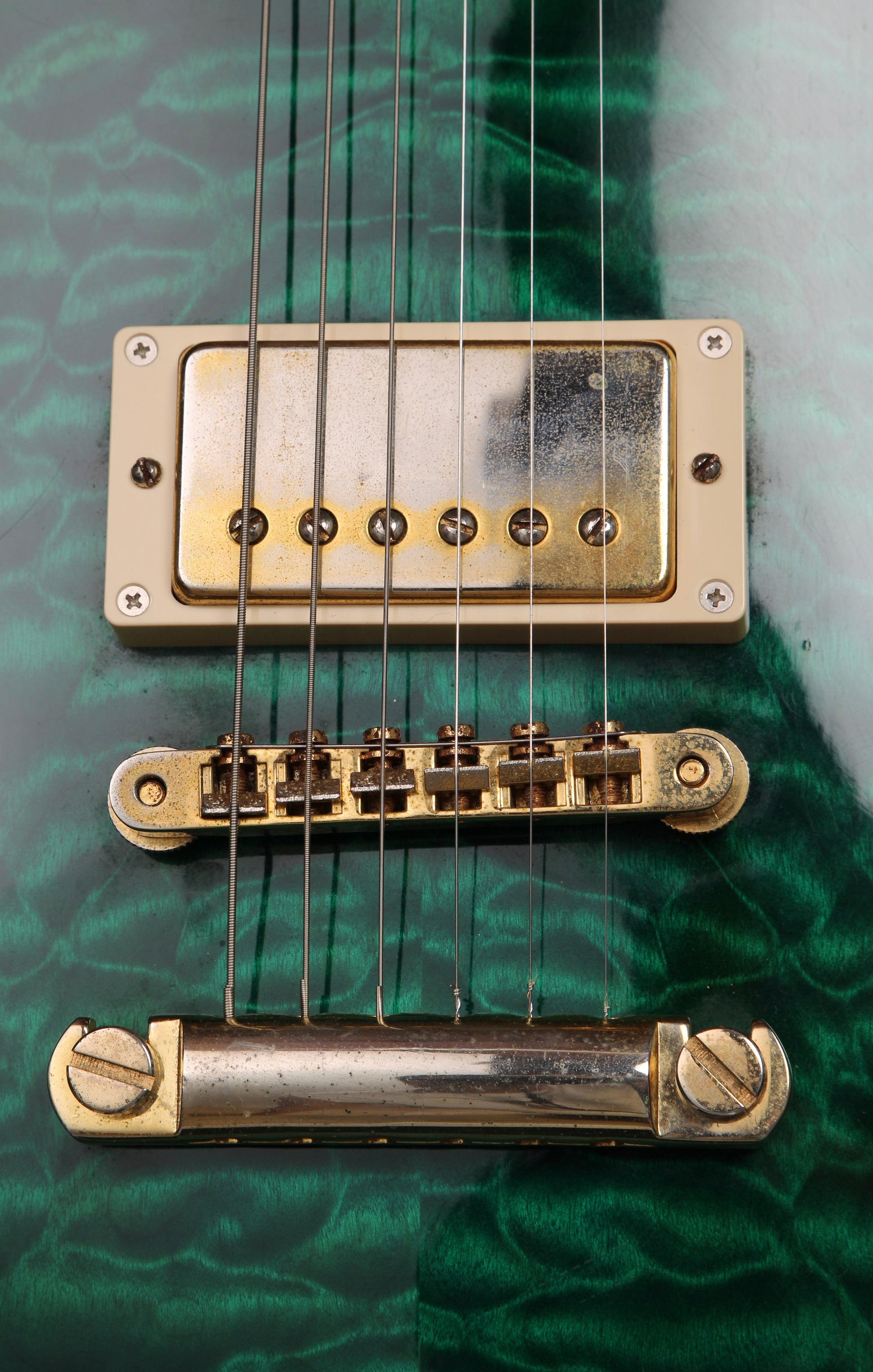 Edwards by ESP E-LP-85 SD/QM Transparent Green  Gibson 57 Classic / Seymour Duncan SH-4