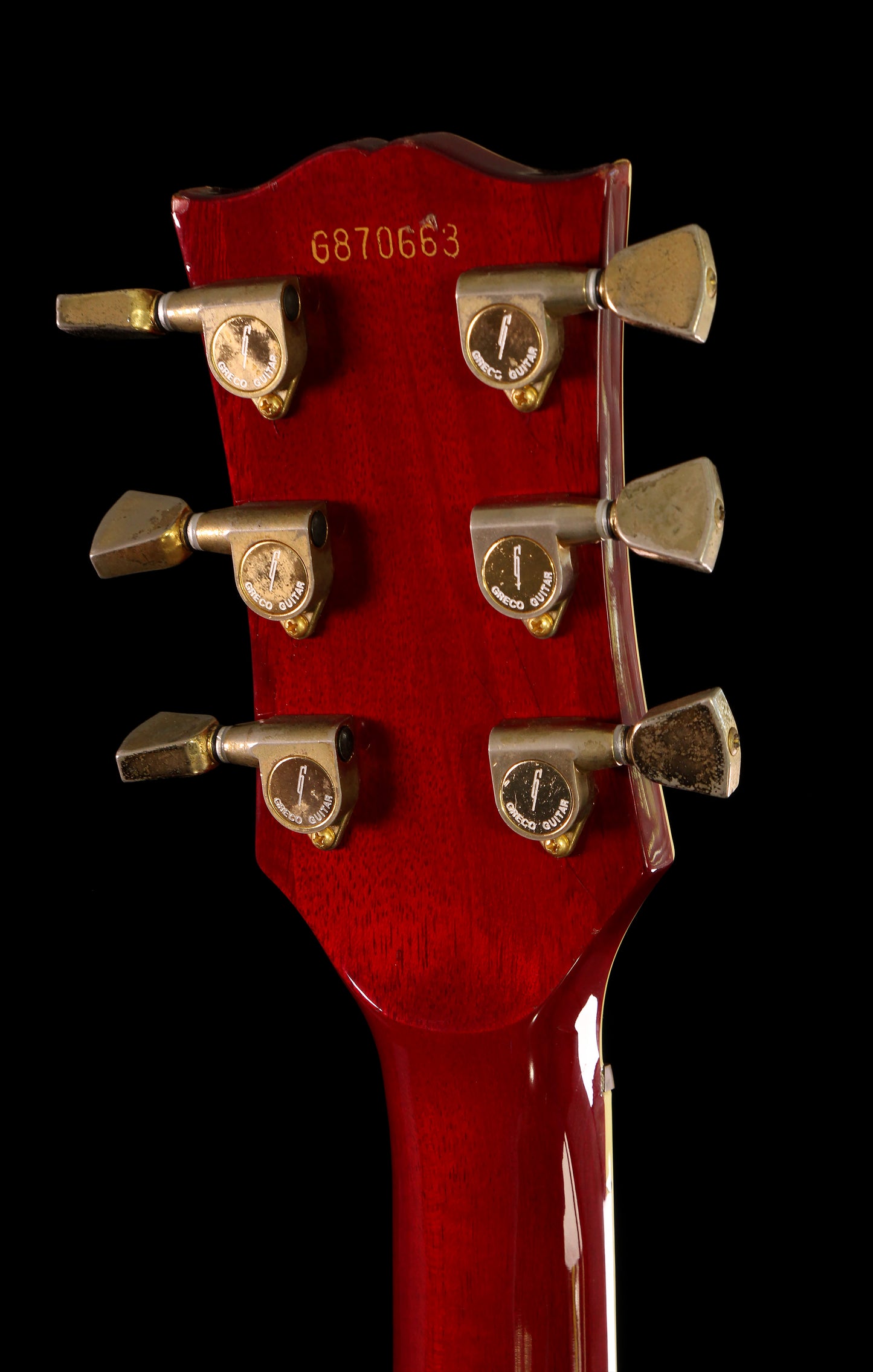 Greco EGC Les Paul Custom MIJ Transparent Wine Red 1987