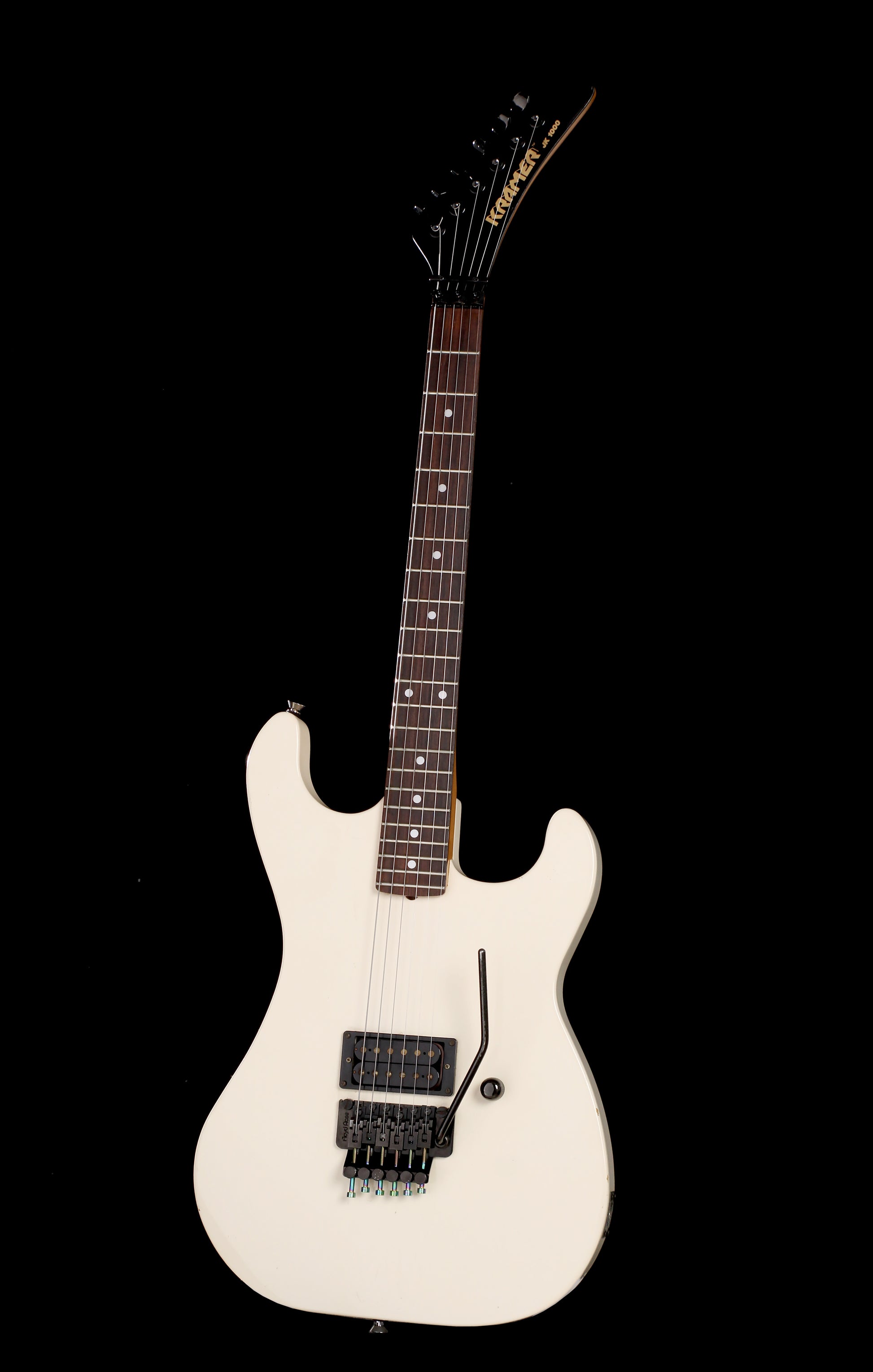 Kramer JK-1000 White MIJ 80s Floyd Rose with Titanium Hardware