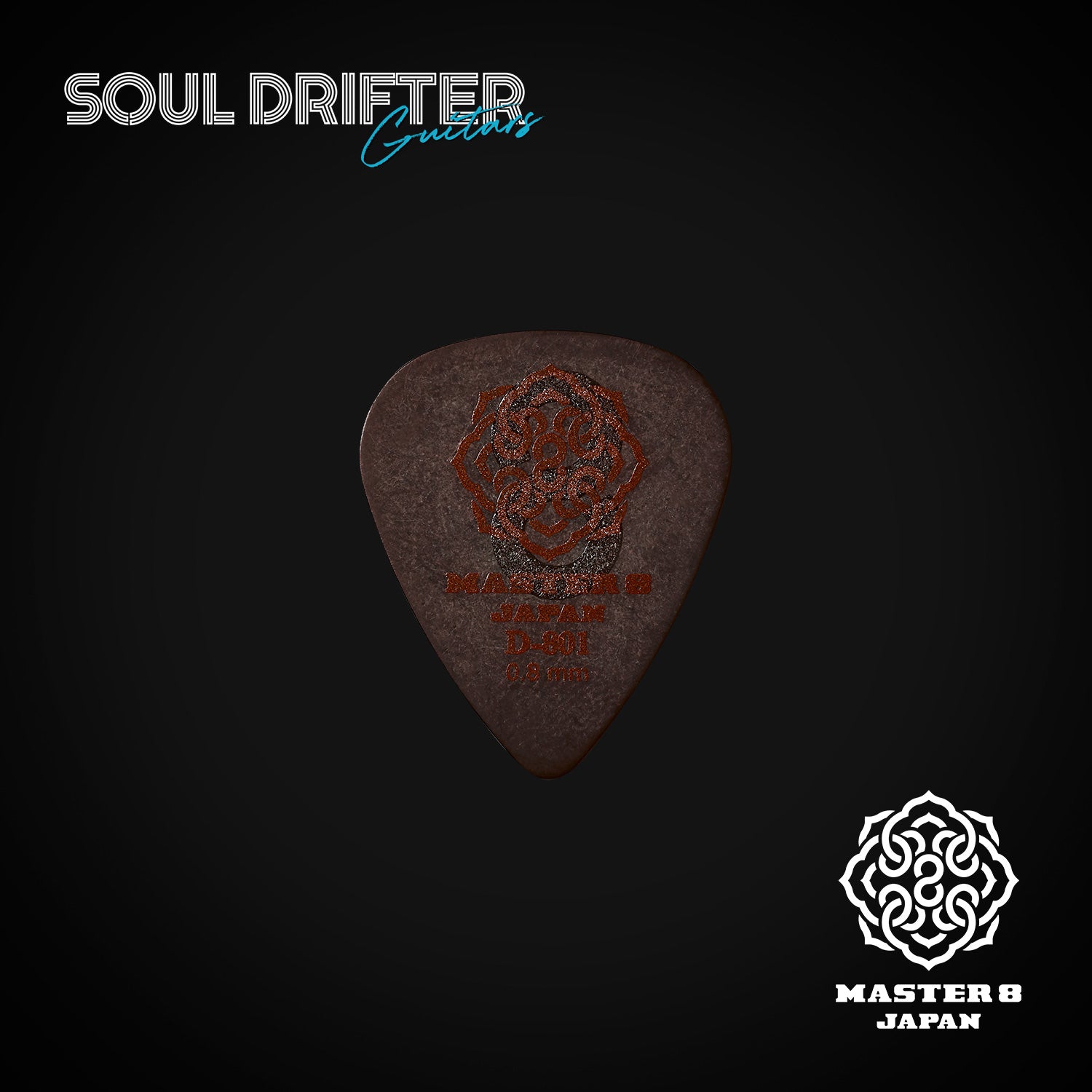 MASTER 8 JAPAN | D-801S-TEARDROP Hard Grip 0.8mm