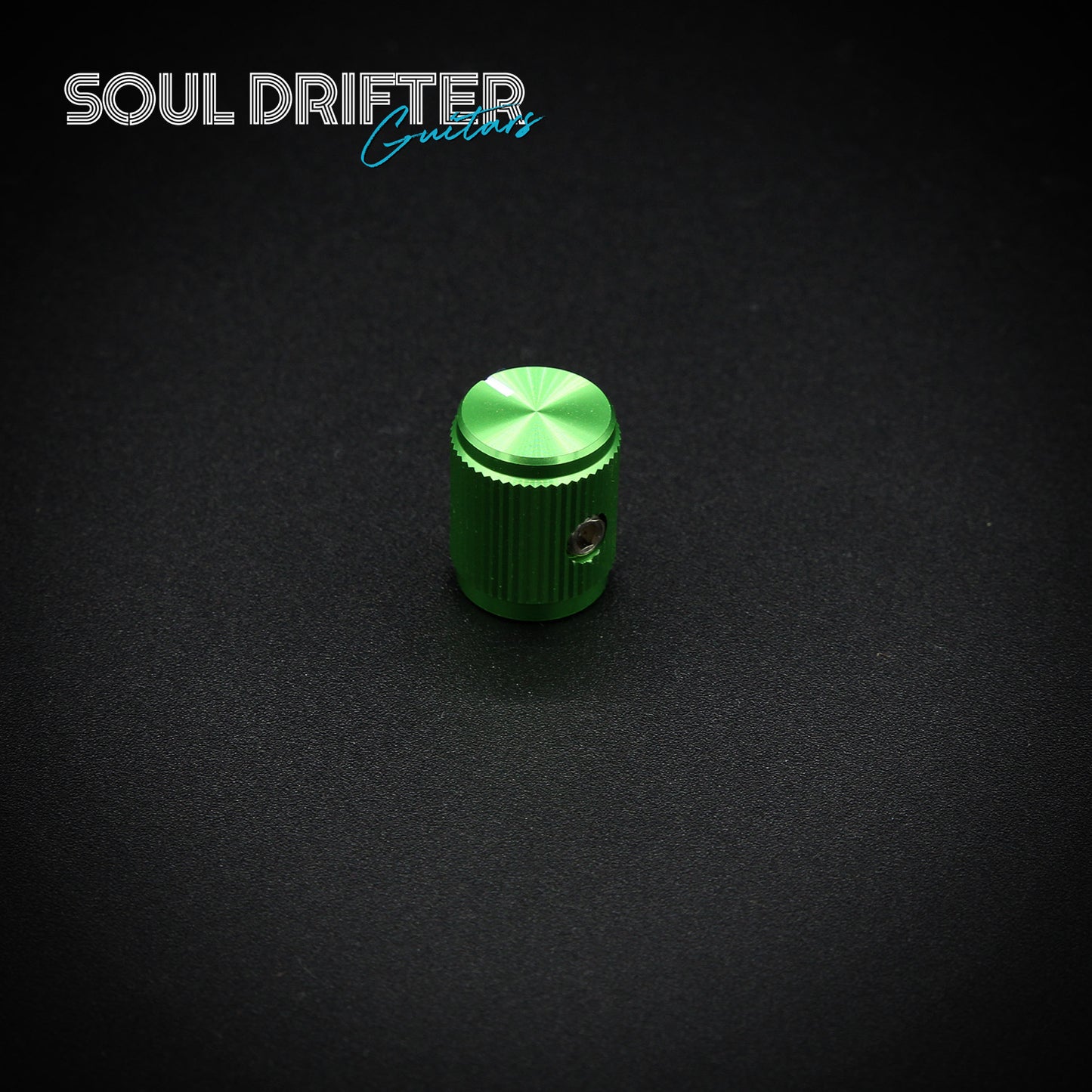 Tesi 13mm Aluminum Pedal Knob with Line Marker - Green