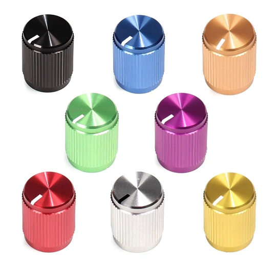 Tesi 13mm Aluminum Pedal Knob with Line Marker - Gold