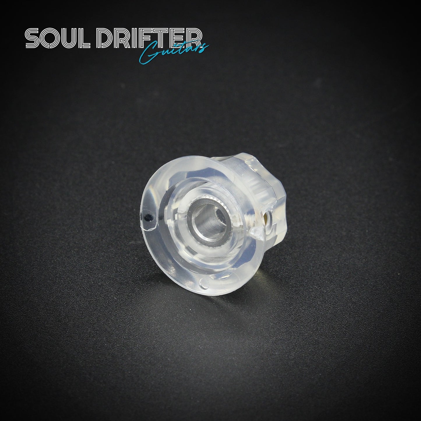 Tesi Wolfgang Guitar Knob with Brass Insert and Set Screw - Clear