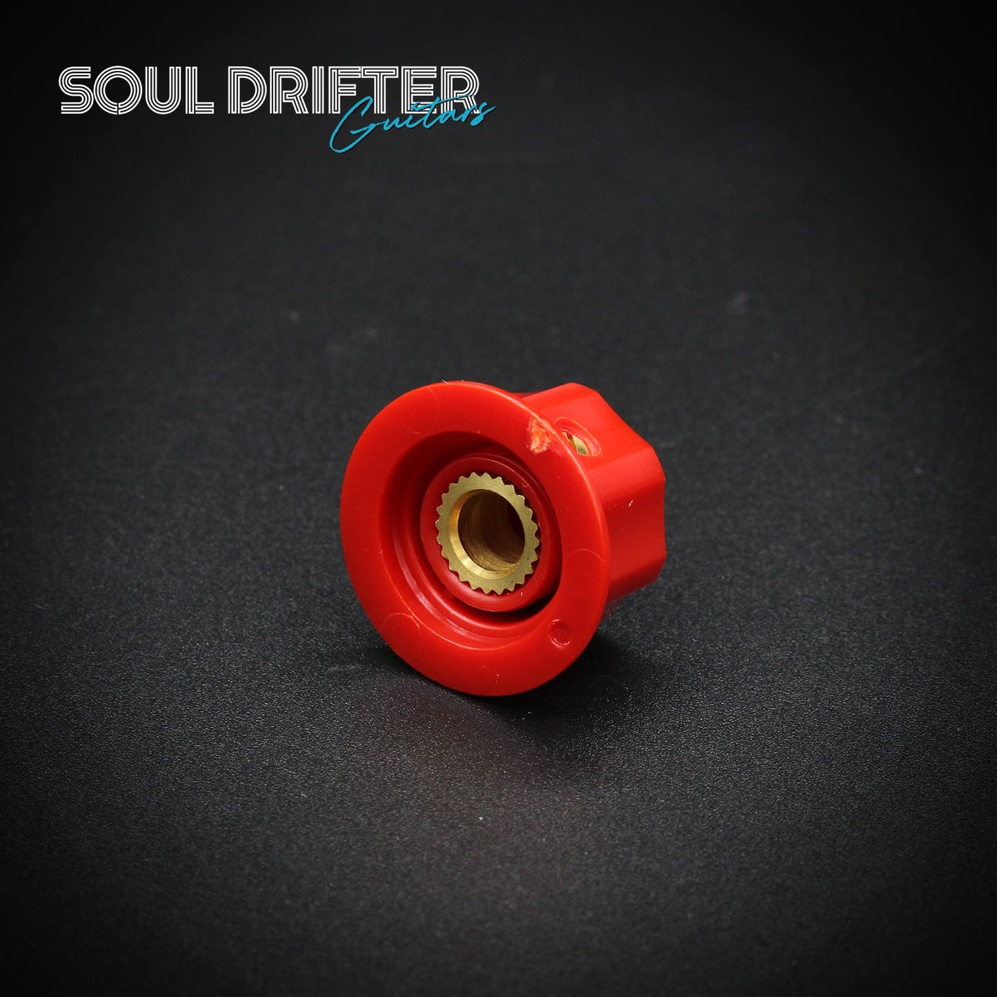 Tesi Wolfgang Guitar Knob with Brass Insert and Set Screw - Red