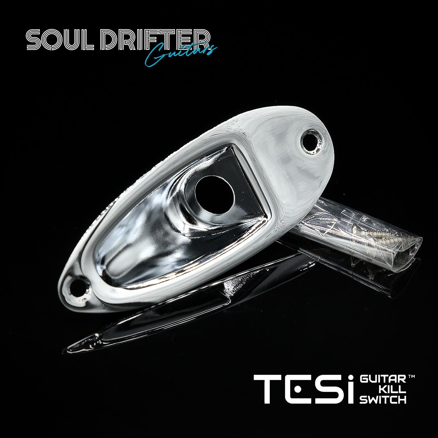 TESI Strat Jack Plate - Chrome