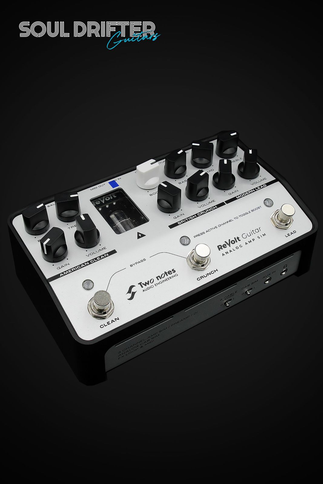 Two Notes Revolt Guitar 3 Channel All-Analogue Guitar Amp Simulator