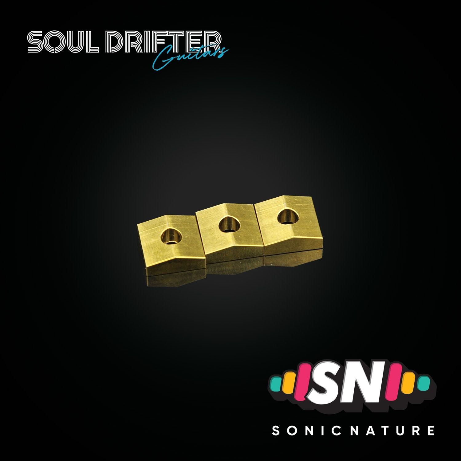 Sonic Nature GR5 Titanium Nut Clamp Blocks - Gold