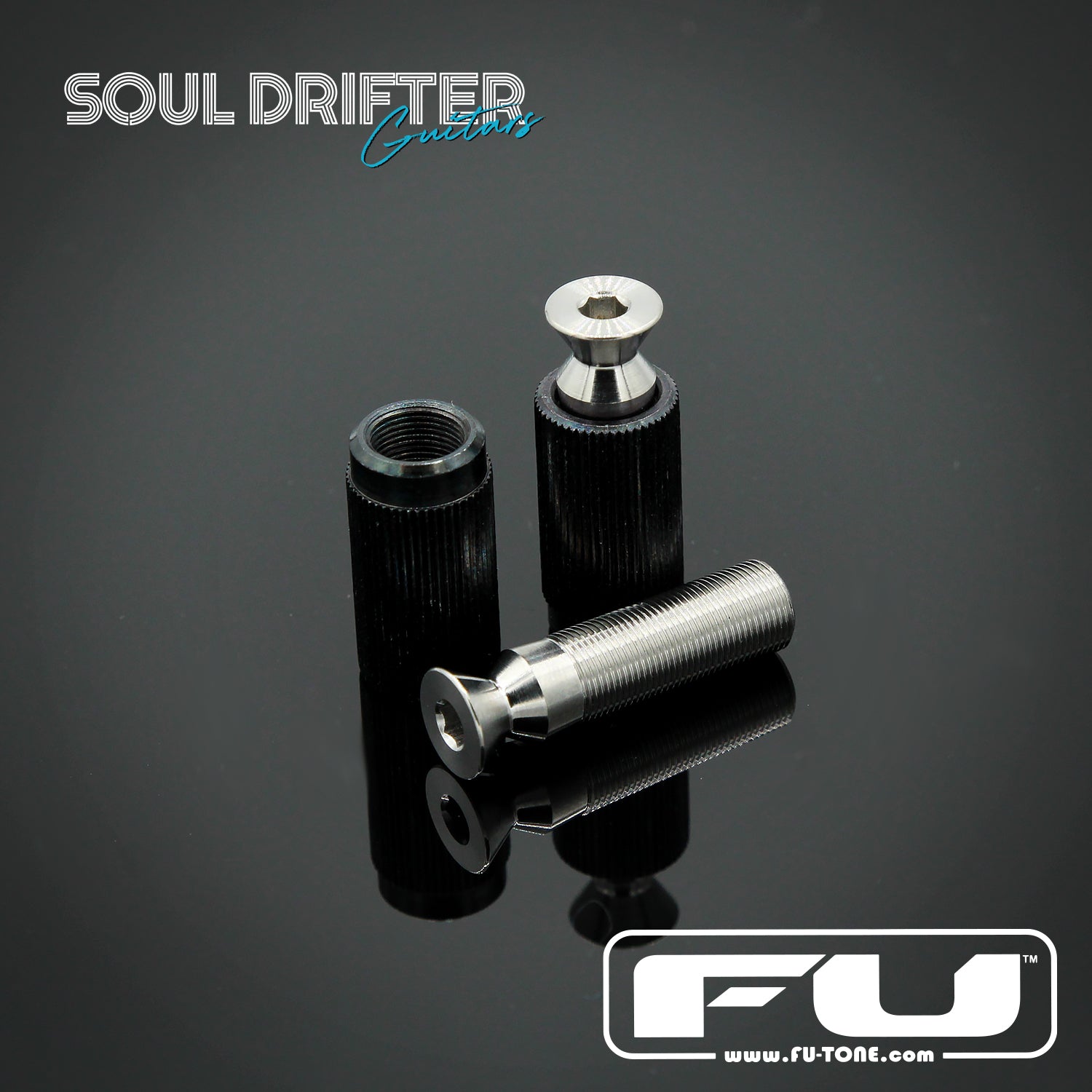 FU-Tone Titanium Bridge Posts - Silver/Chrome