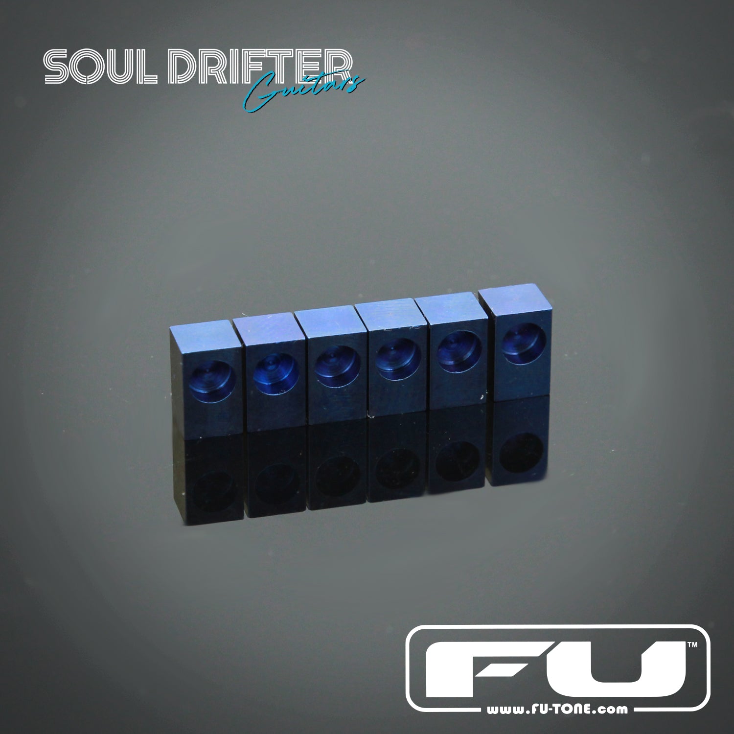 FU-Tone Titanium Saddle Insert Set (6) - Blue