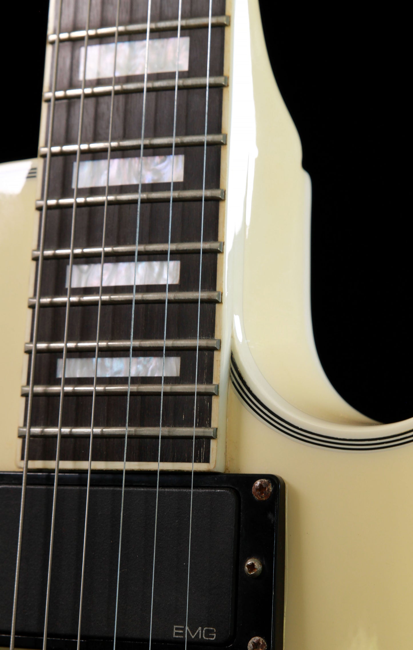 Edwards by ESP E-LP-92 CD Antique White EMGs James Hetfield