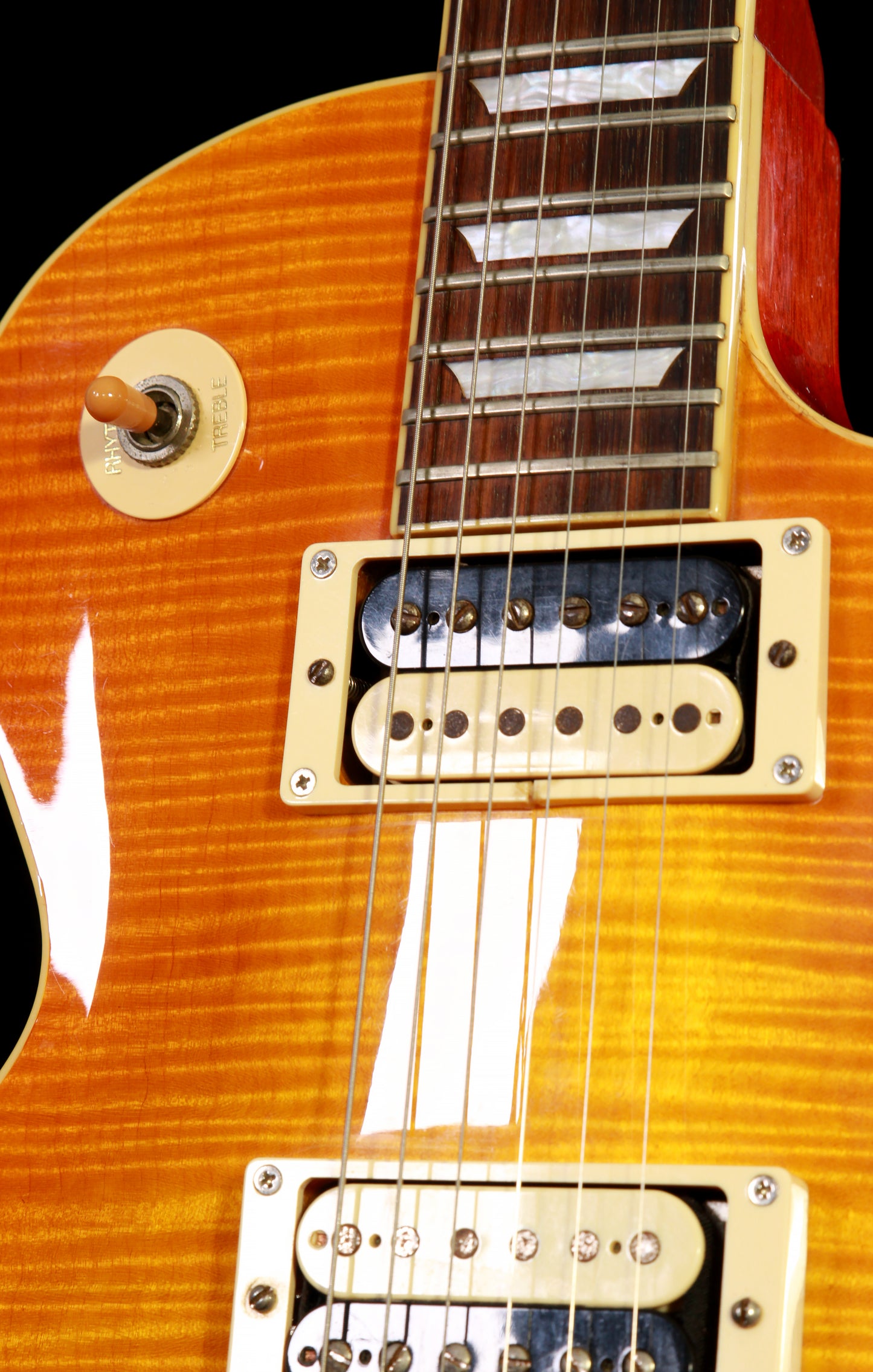 Edwards by ESP E-LPS Flame Vintage Honey Sunburst Flame Top
