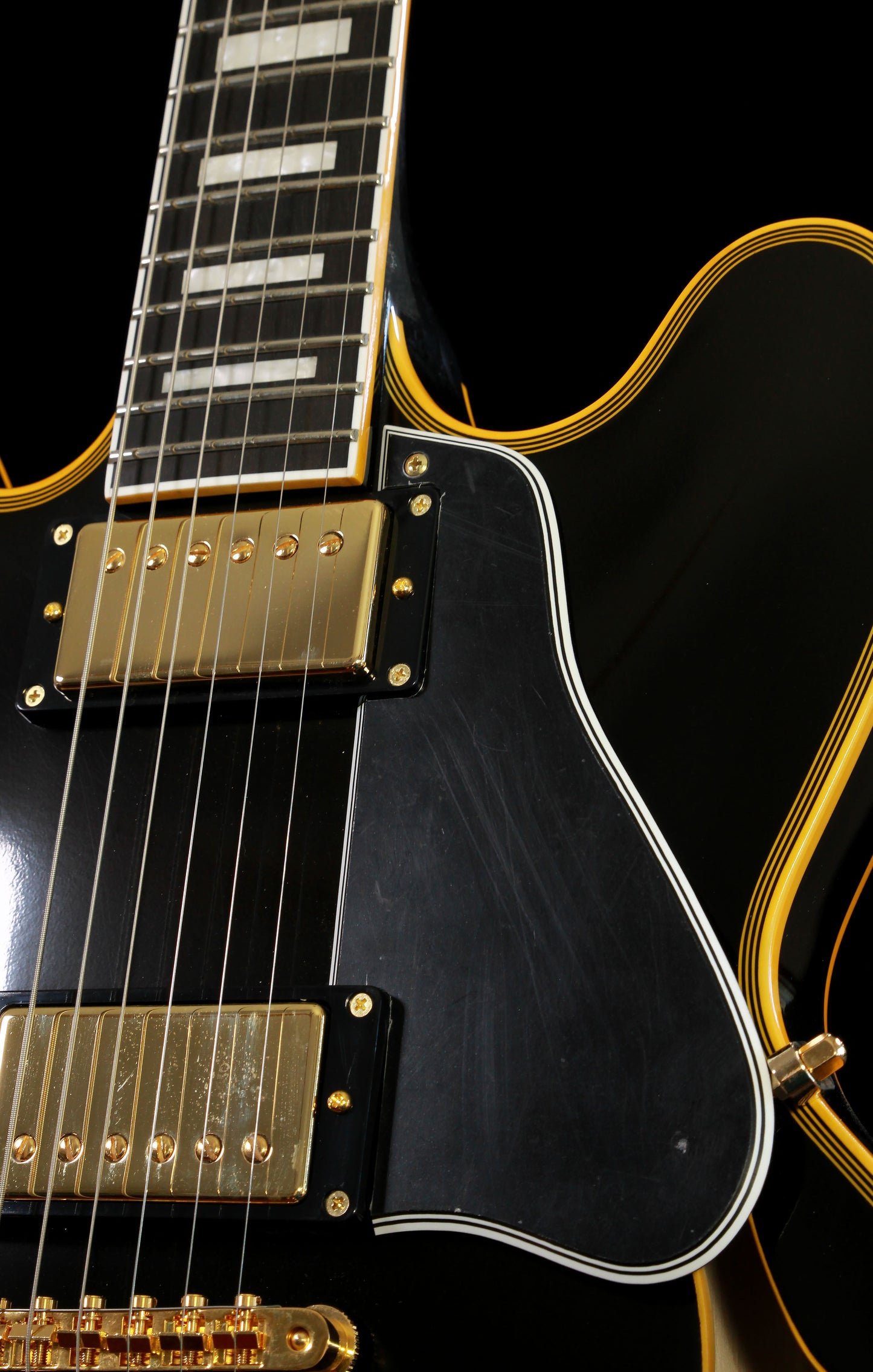 Products Edwards by ESP E-SA-180LTC ES-335 Ebony/Black Lacquer Finish