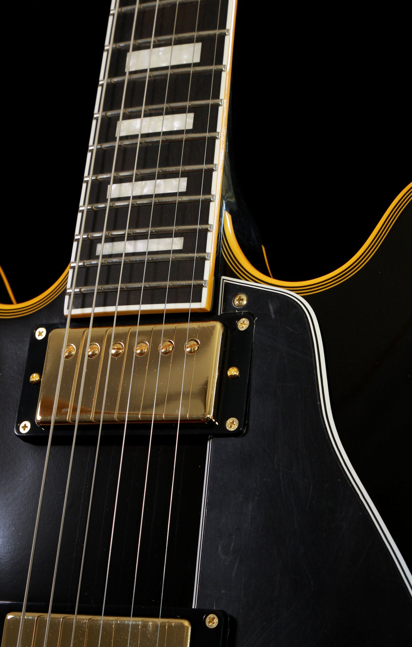 Products Edwards by ESP E-SA-180LTC ES-335 Ebony/Black Lacquer Finish