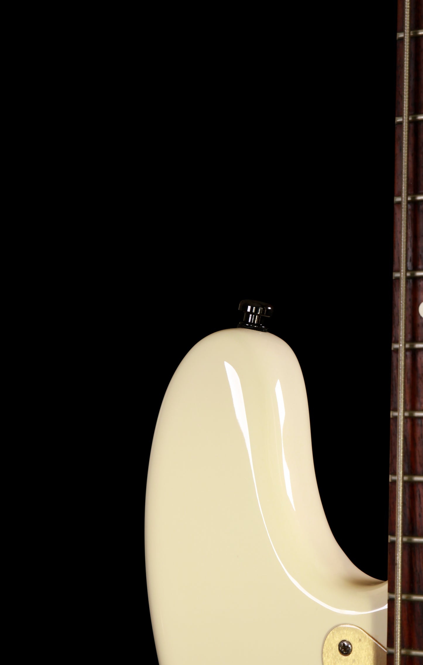 Fender USA Precision Bass Olympic White Gold Guard 1998