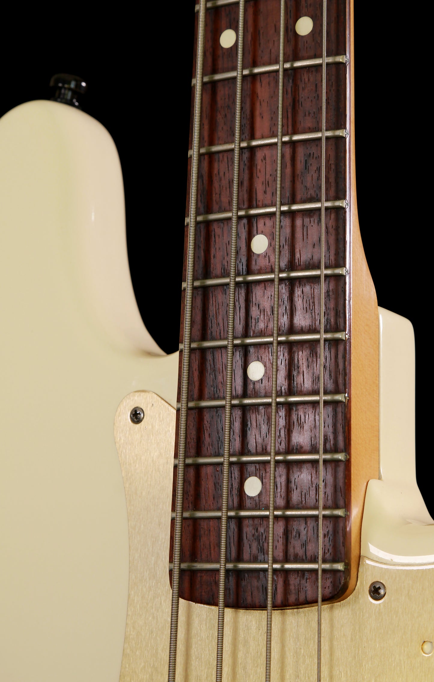Fender USA Precision Bass Olympic White Gold Guard 1998