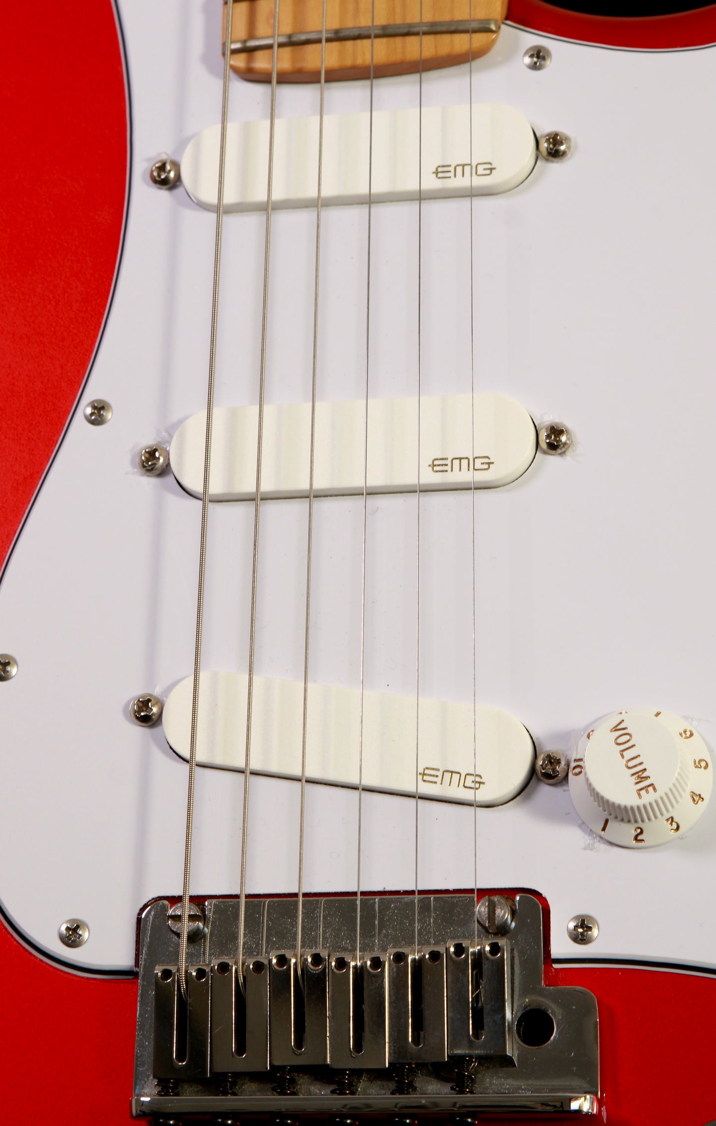 Fender USA Deluxe Stratocaster Candy Tangerine 2001 with EMG SA/SPC/EXG Upgrade