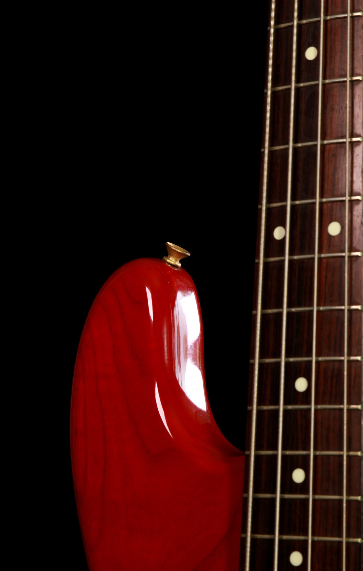 Fender Japan JBD-62-75 Jazz Bass Transparent Red Gold Hardware E Series 1984-1987