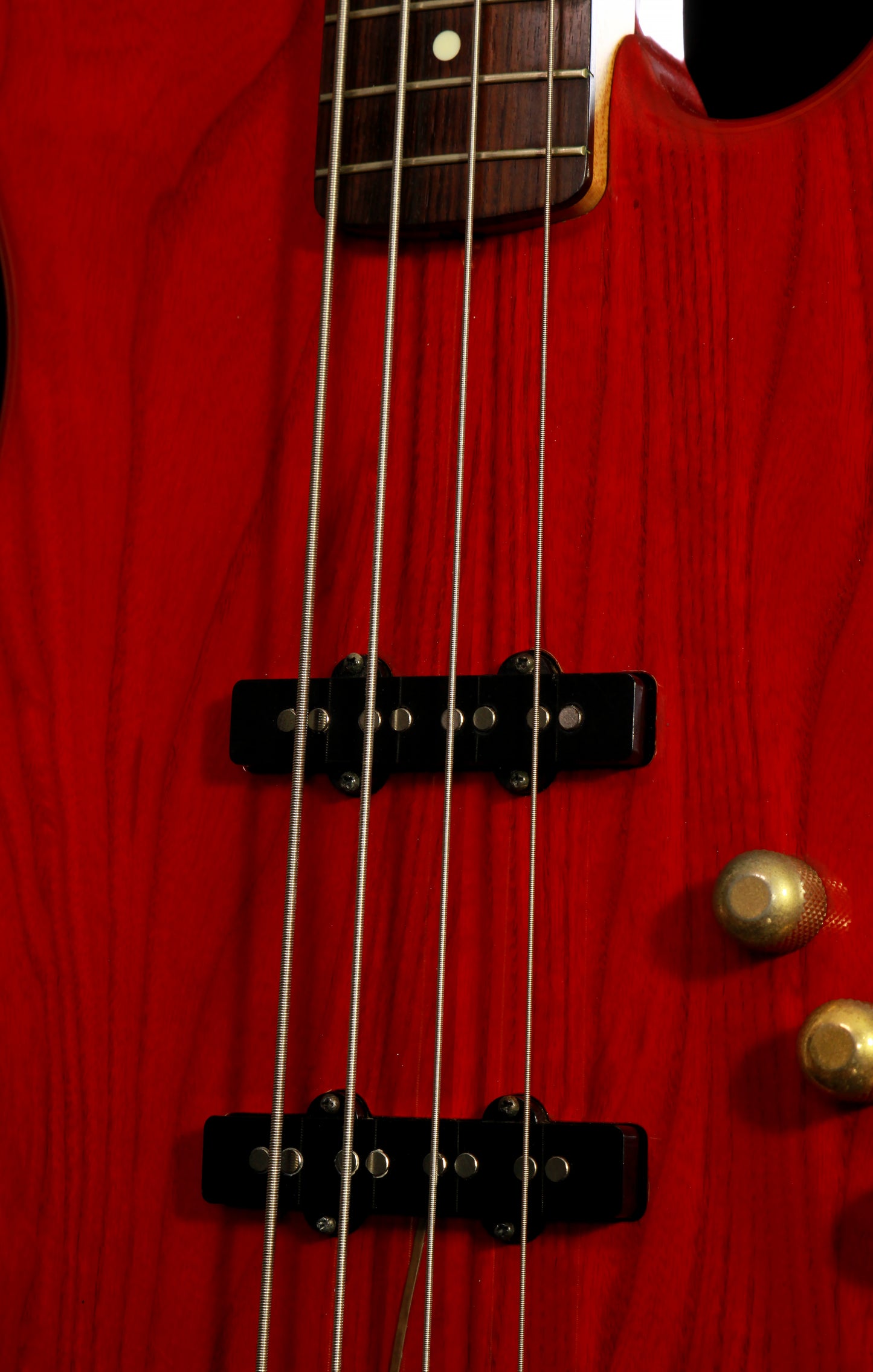 Fender Japan JBD-62-75 Jazz Bass Transparent Red Gold Hardware E Series 1984-1987