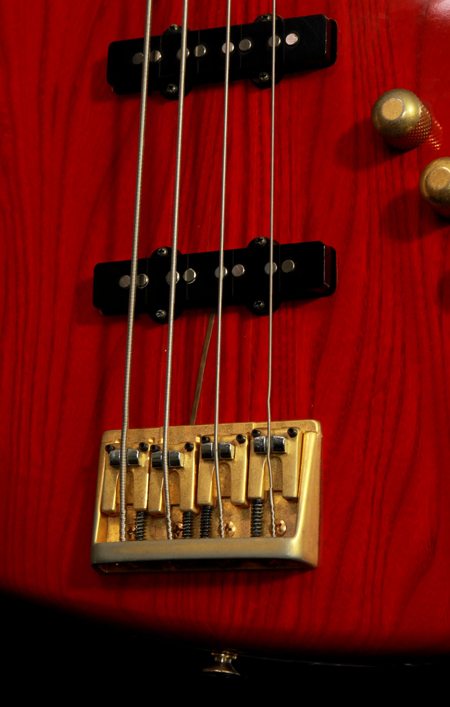 Fender Japan JBD-62-75 Jazz Bass Transparent Red Gold Hardware E Series 1984-1987
