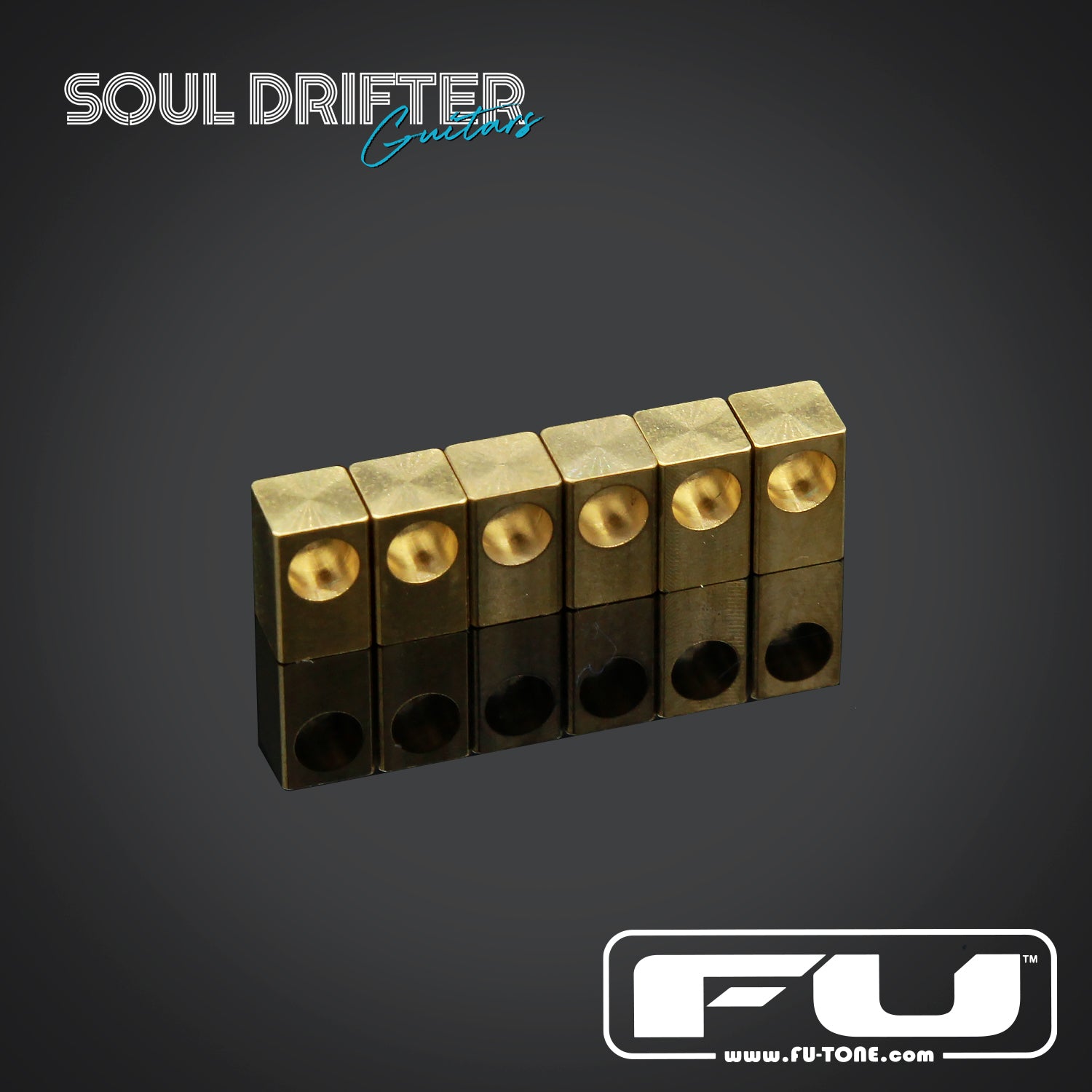 FU-Tone Naval Brass Saddle Insert Set (6) - Brass