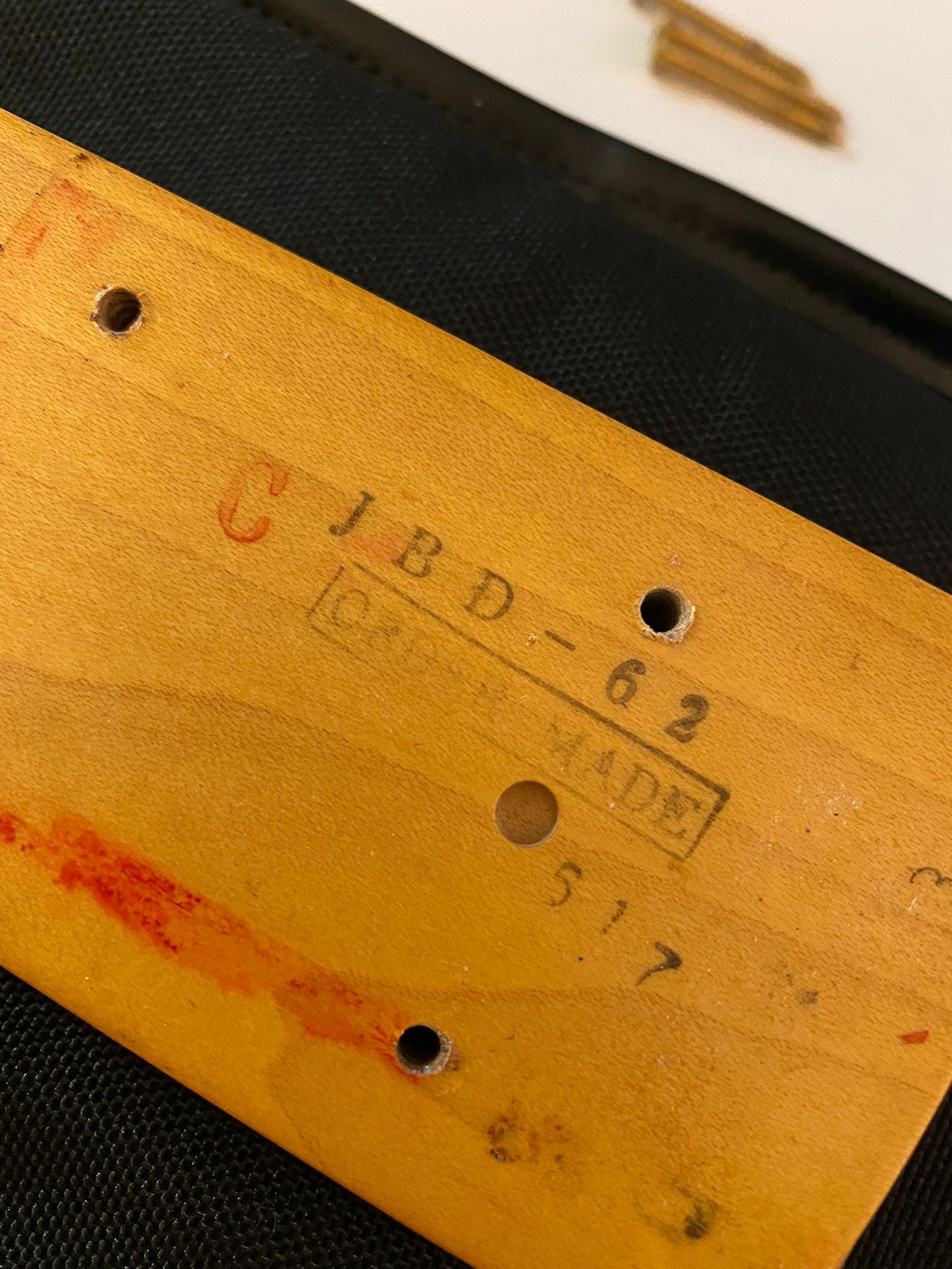 Fender Japan JBD-62-75 Jazz Bass Transparent Red Gold Hardware E Series 1984-1987