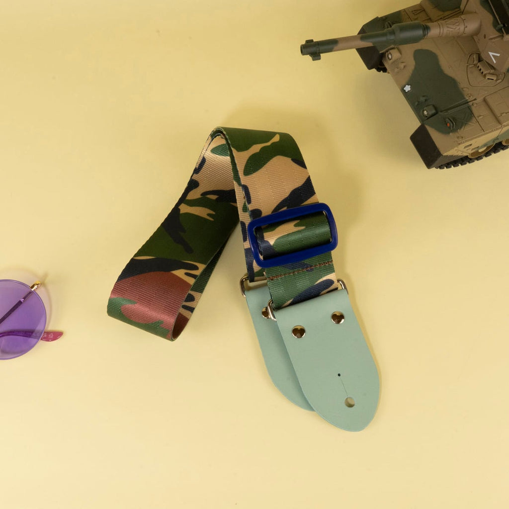 tsundrum_chan Camouflage Seatbelt Guitar Strap