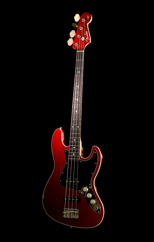Fender Japan Aerodyne AJB Medium Scale Jazz Bass Candy Apple Red