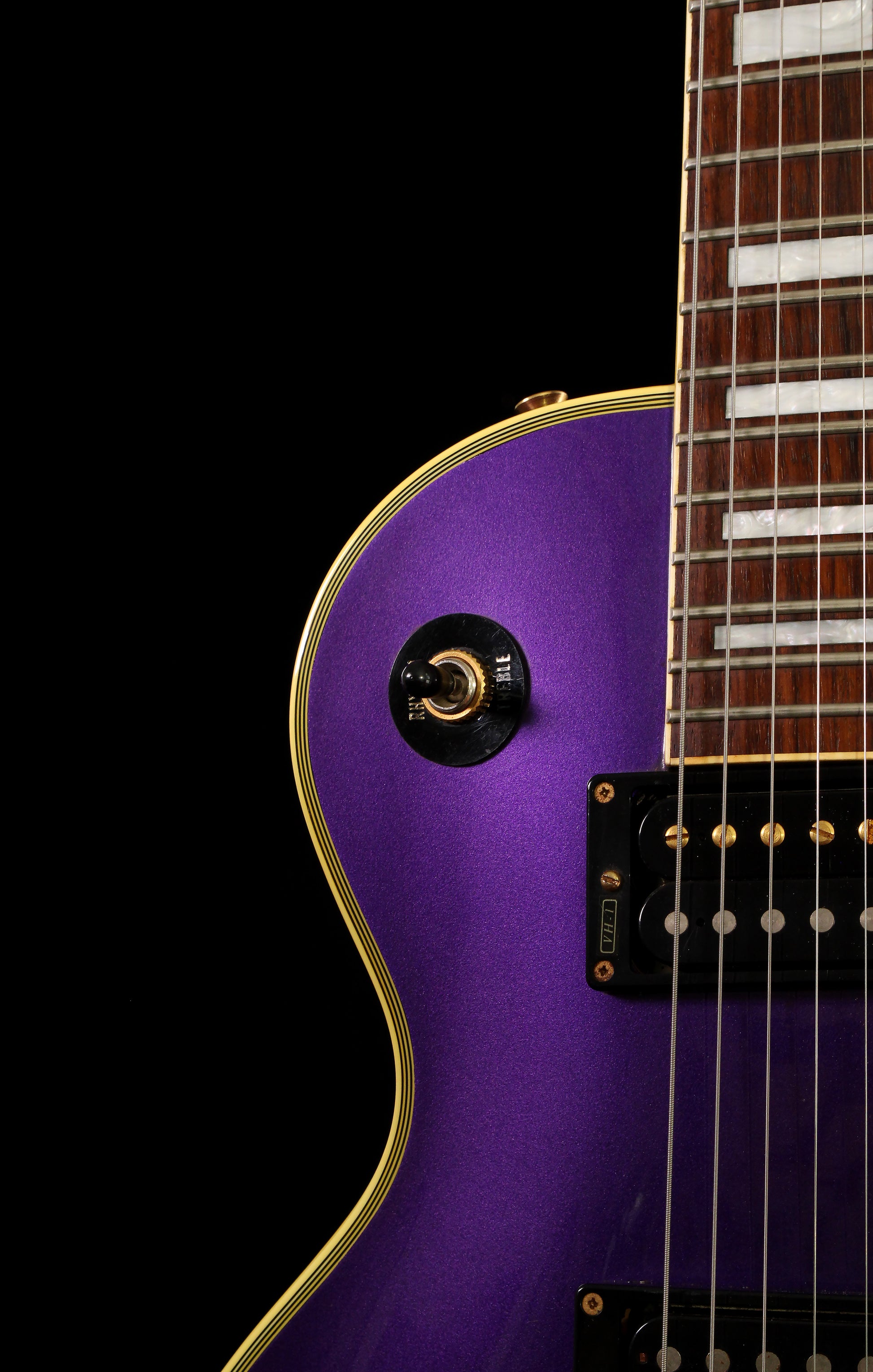 Burny RLC-70 Les Paul Custom MIJ Rare Custom Ordered Metallic Purple