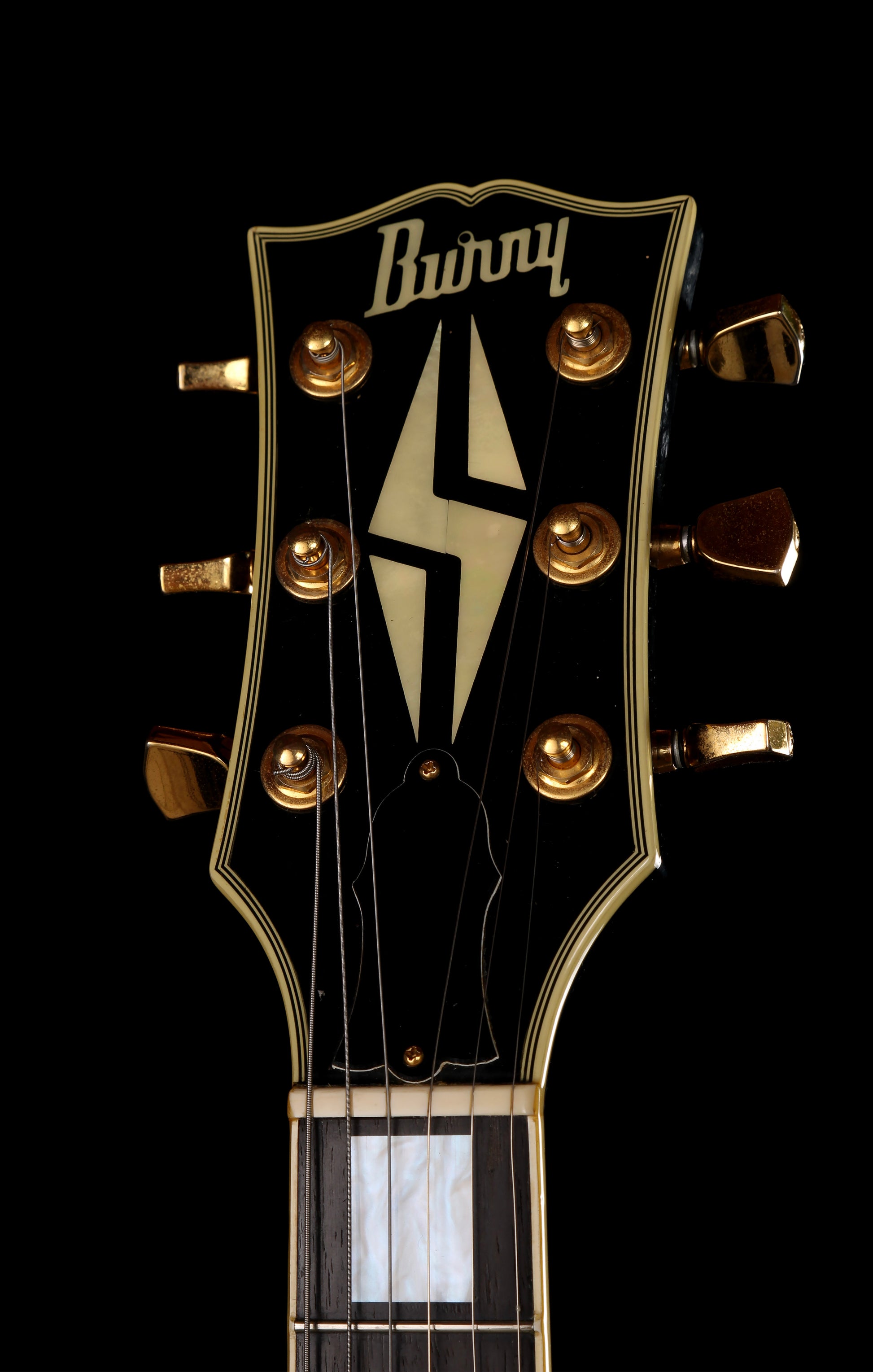 Burny RLC-105X Pata Les Paul Custom Ebony  w/Sustainer System