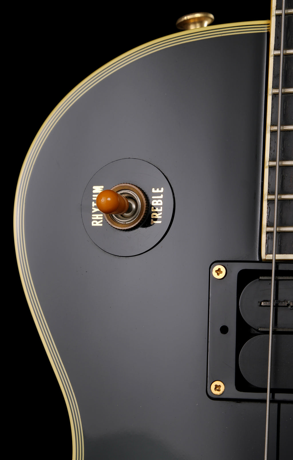 Burny RLC-105X Pata Les Paul Custom Ebony  w/ Sustainer System