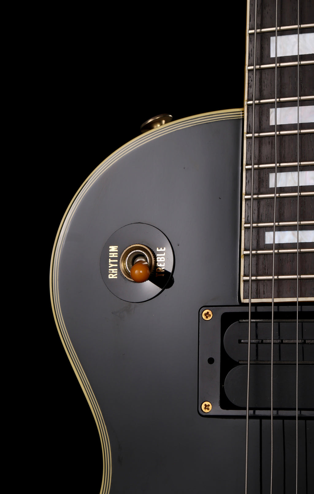 Burny RLC-105X Pata Les Paul Custom Ebony  w/Sustainer System