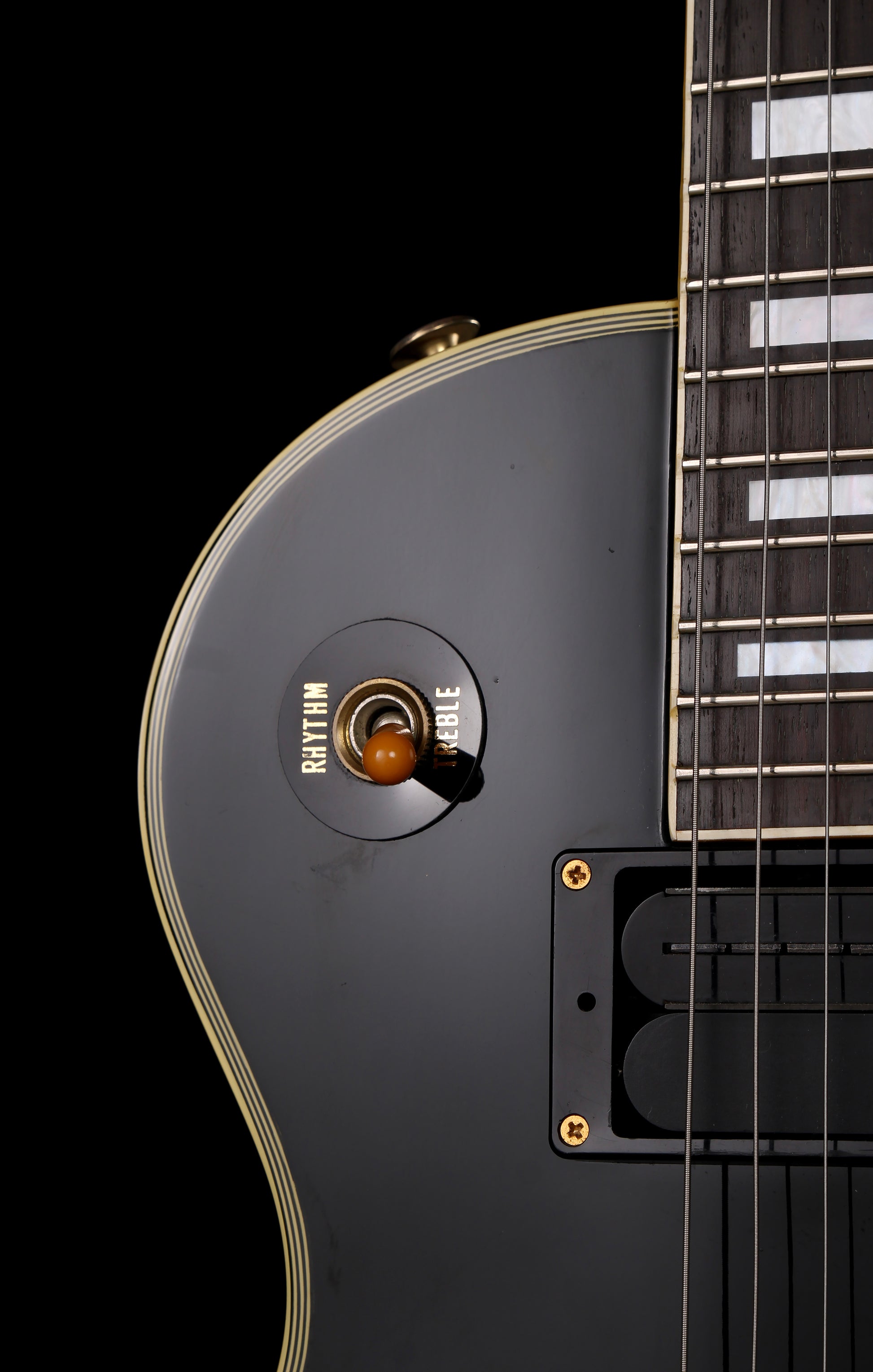 Burny RLC-105X Pata Les Paul Custom Ebony  w/Sustainer System