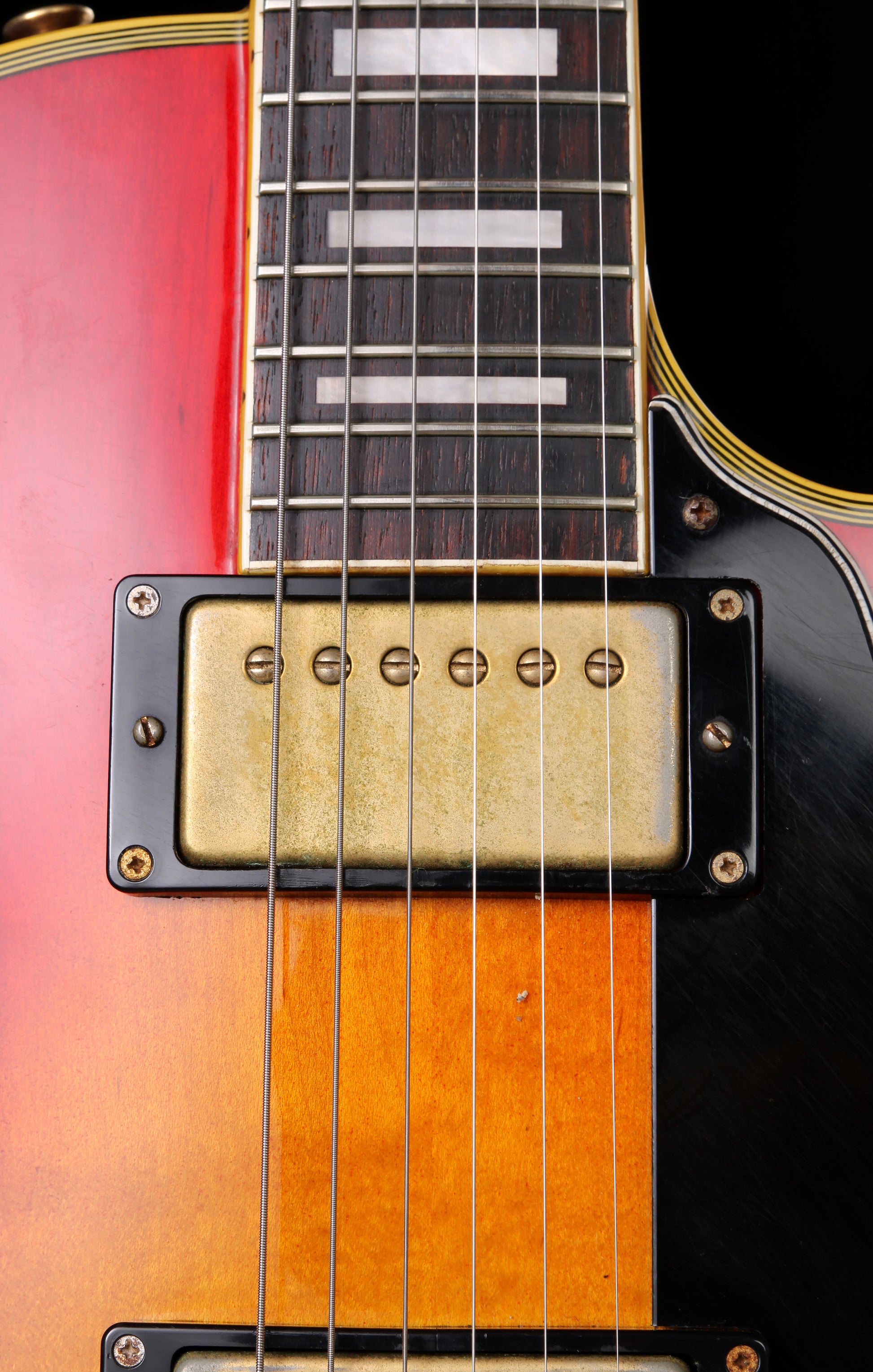 Burny RLC-60 Les Paul Custom MIJ Cherry Sunburst Early 90s