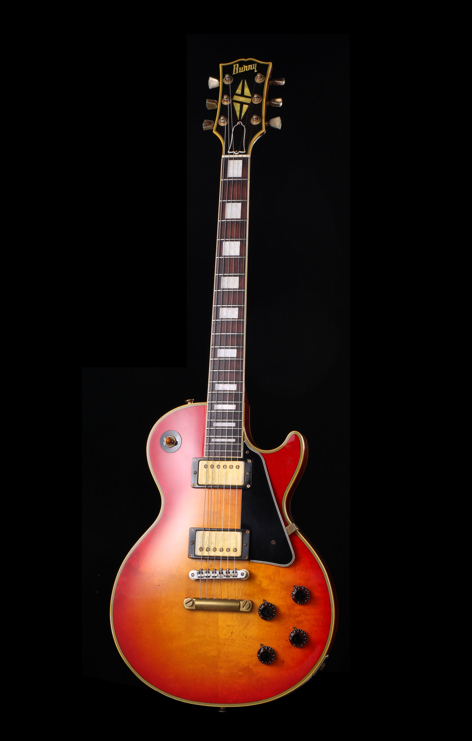 Burny RLC-60 Les Paul Custom MIJ Cherry Sunburst Early 90s