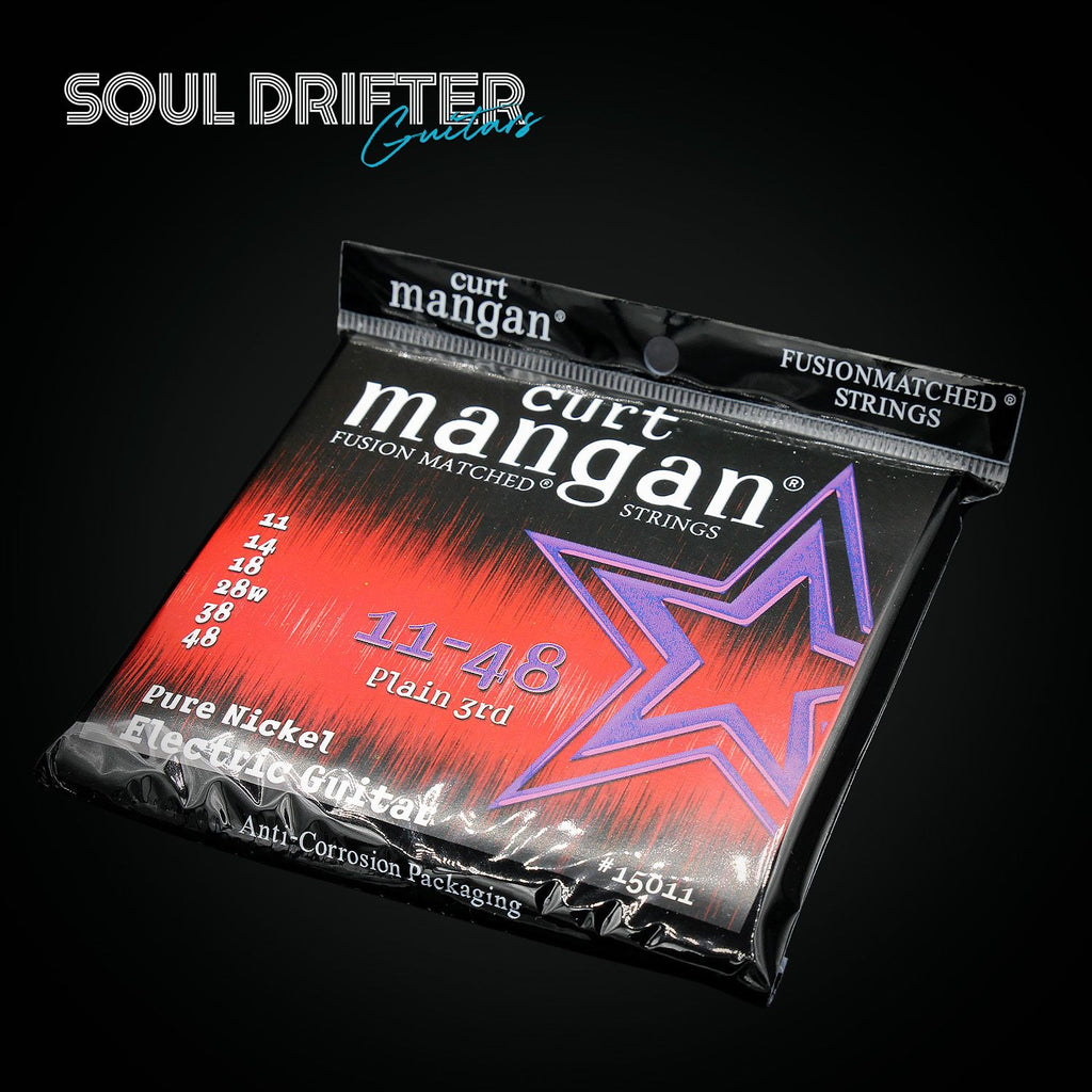 Curt Mangan Fusion Matched Pure Nickel Electric Guitar Strings 11 - 48