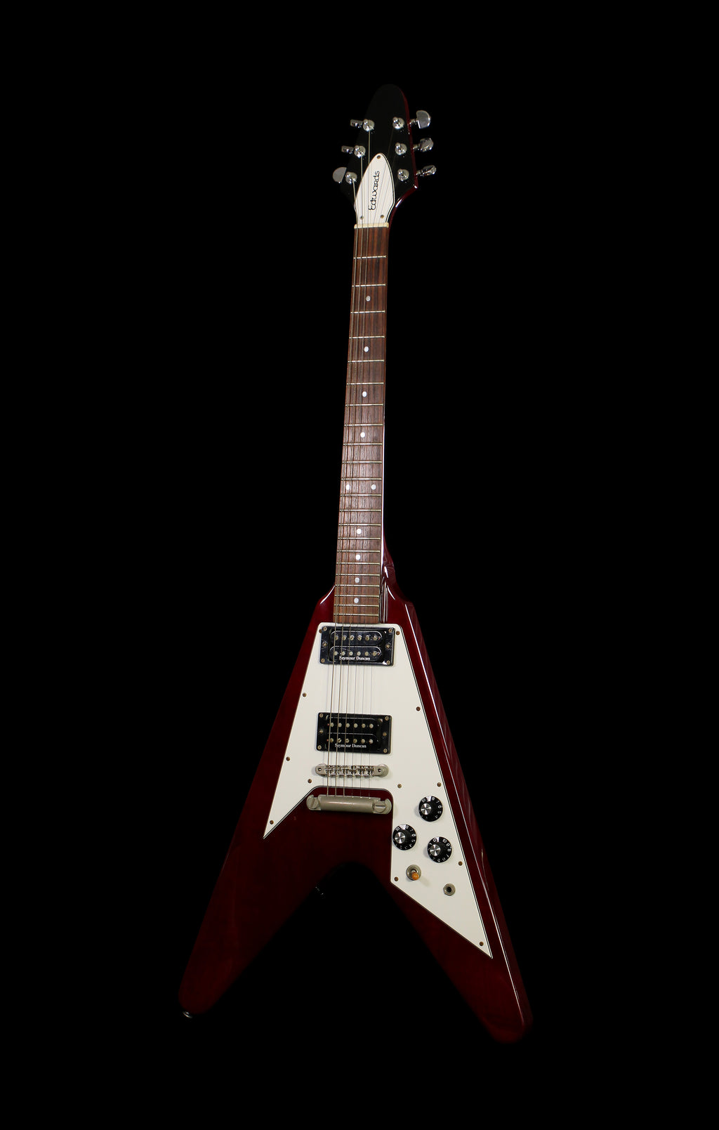 Edwards by ESP E-FV Flying V Cherry 2009 Seymour Duncan