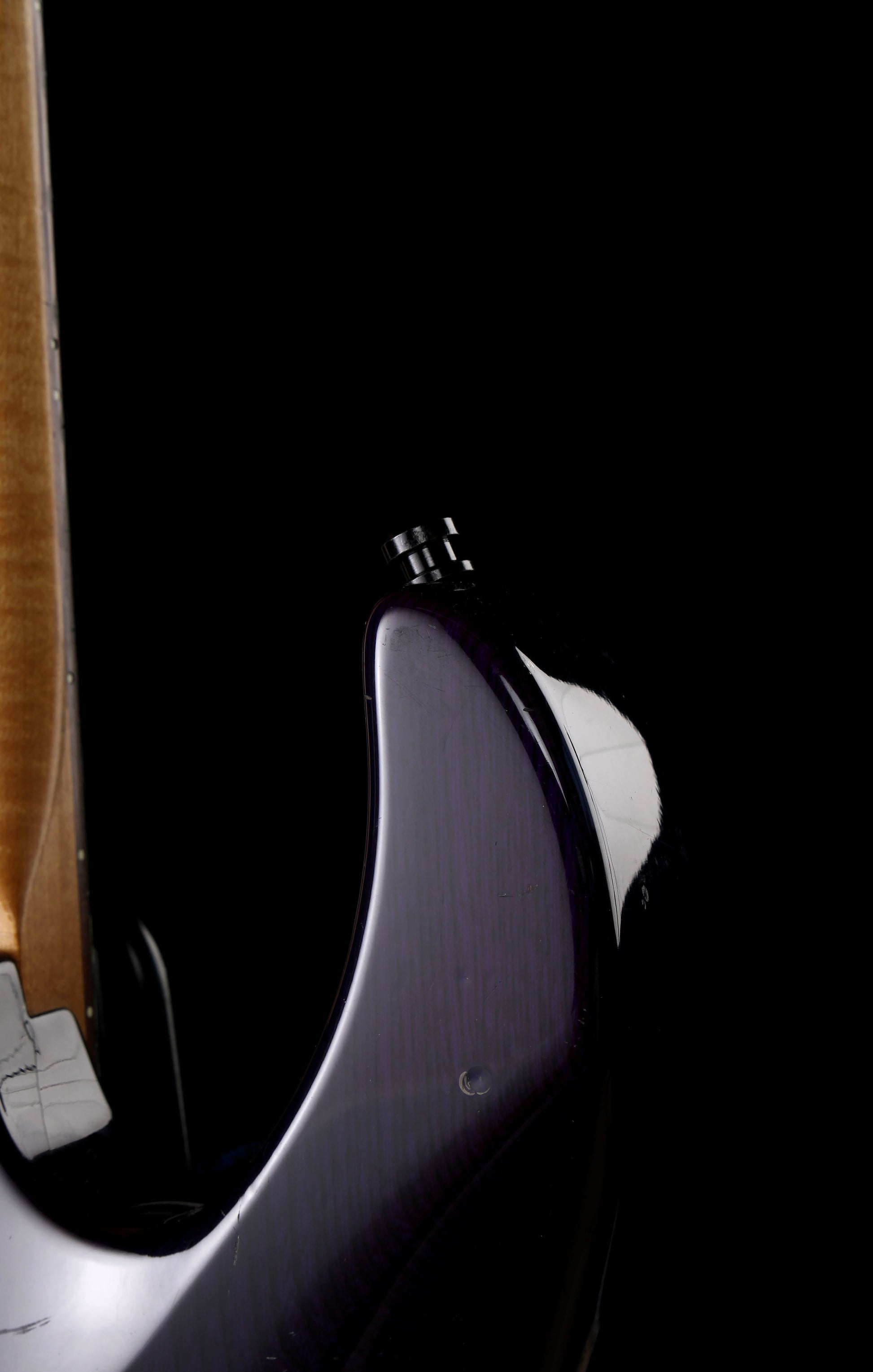 ESP Maverick Deluxe Transparent Purple, Pearloid Pickguard, Seymour Duncan Pickups, Floyd Rose
