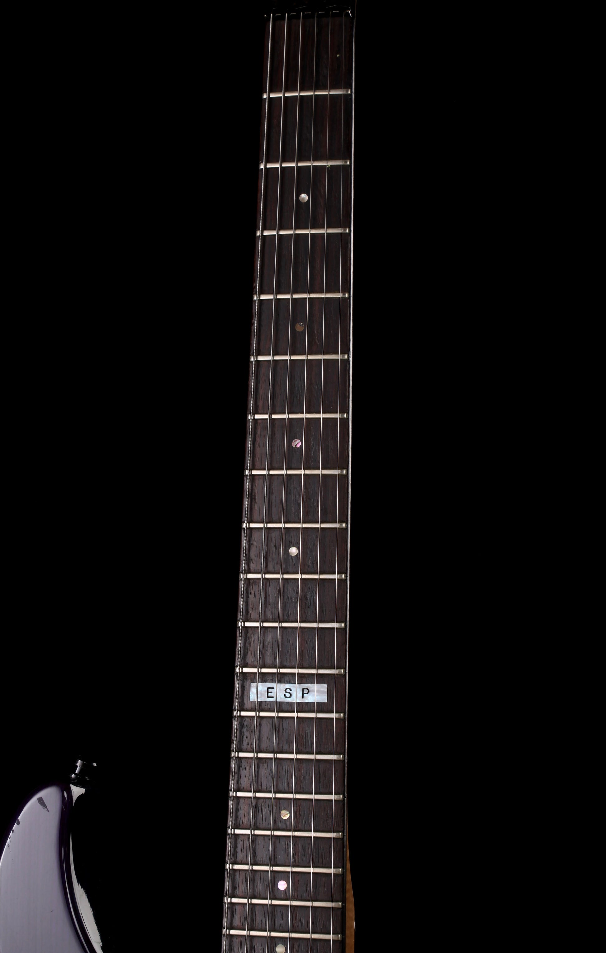 ESP Maverick Deluxe Transparent Purple, Pearloid Pickguard, Seymour Duncan Pickups, Floyd Rose