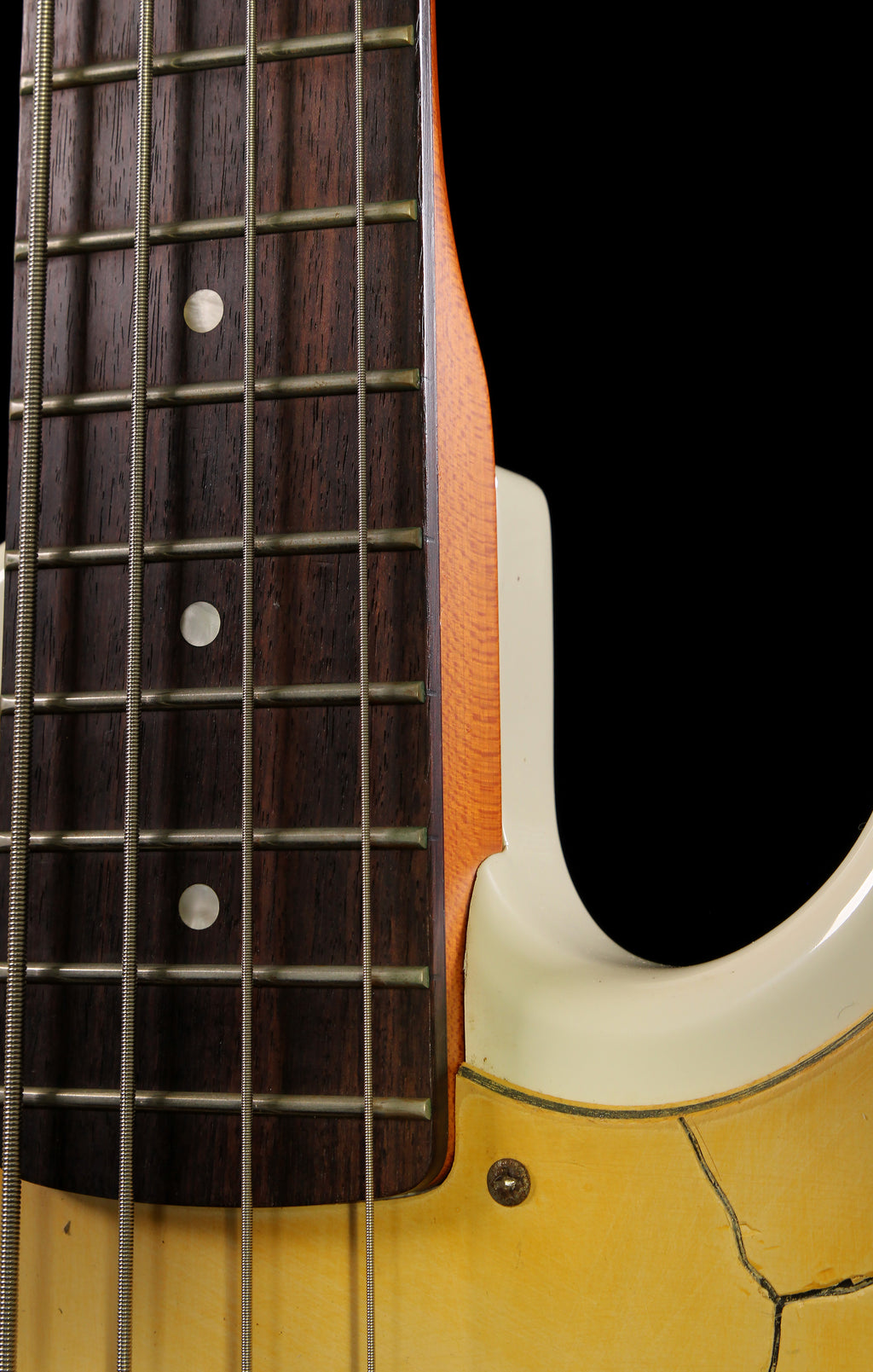 ESP x Overdrive Kira☆Kira Precision Bass Relic White Seymour Duncan