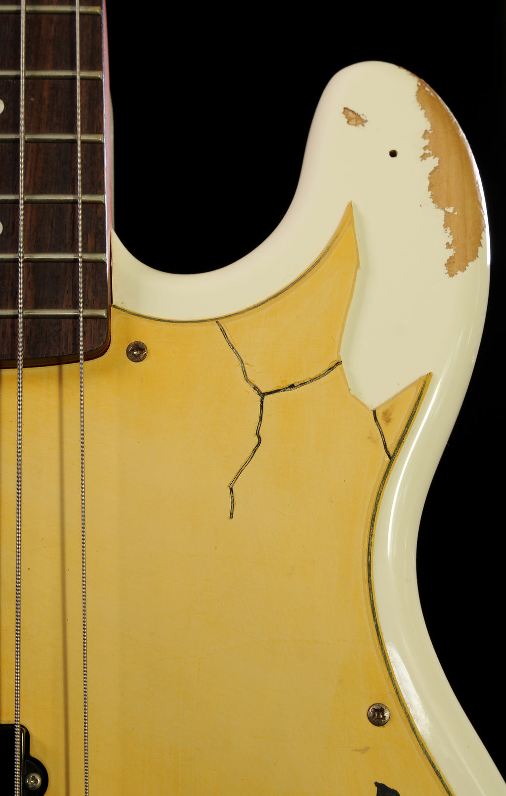 ESP x Overdrive Kira☆Kira Precision Bass Relic White Seymour Duncan