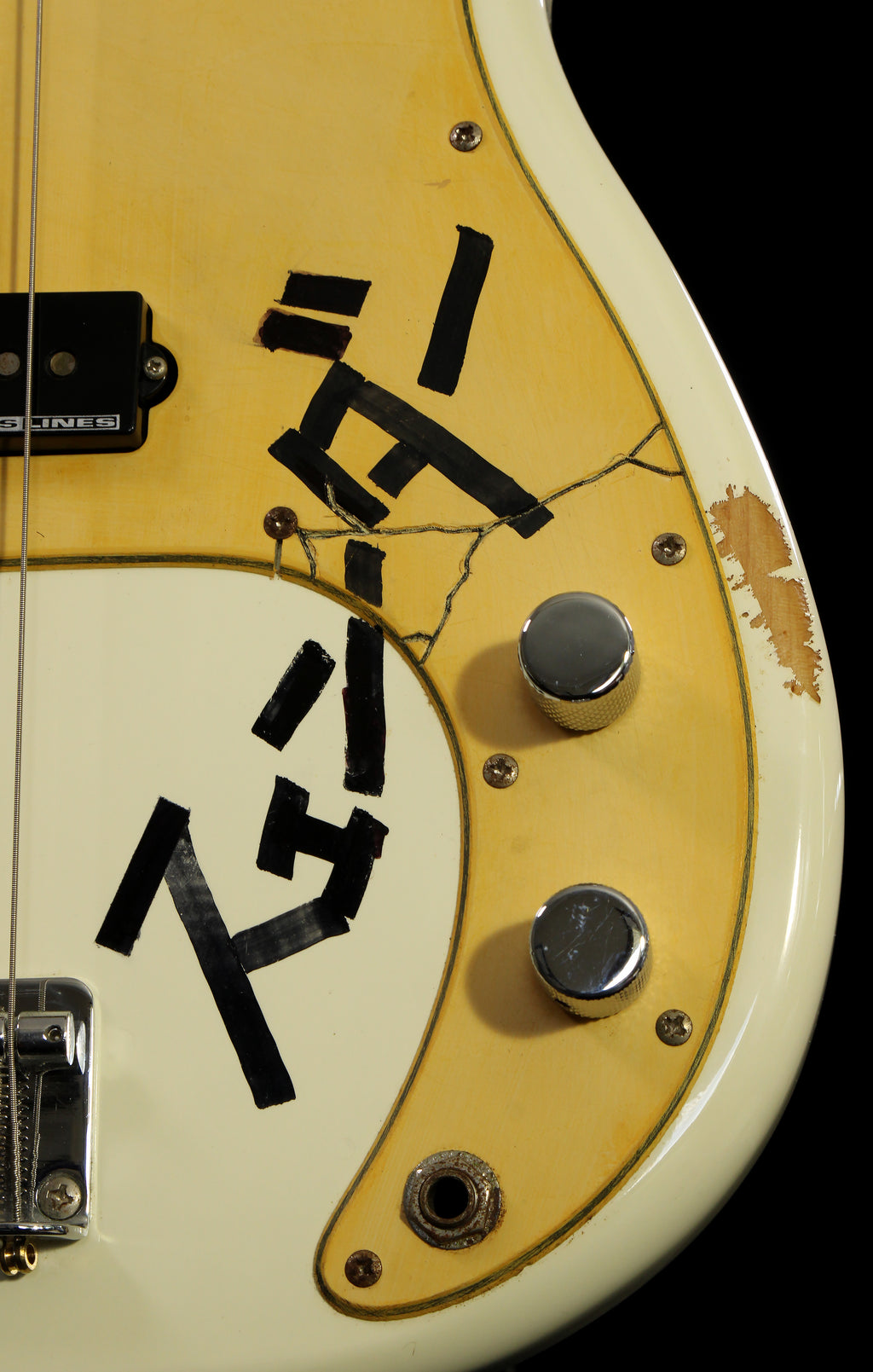 ESP x Overdrive Kira☆Kira Precision Bass Relic White Seymour Duncan