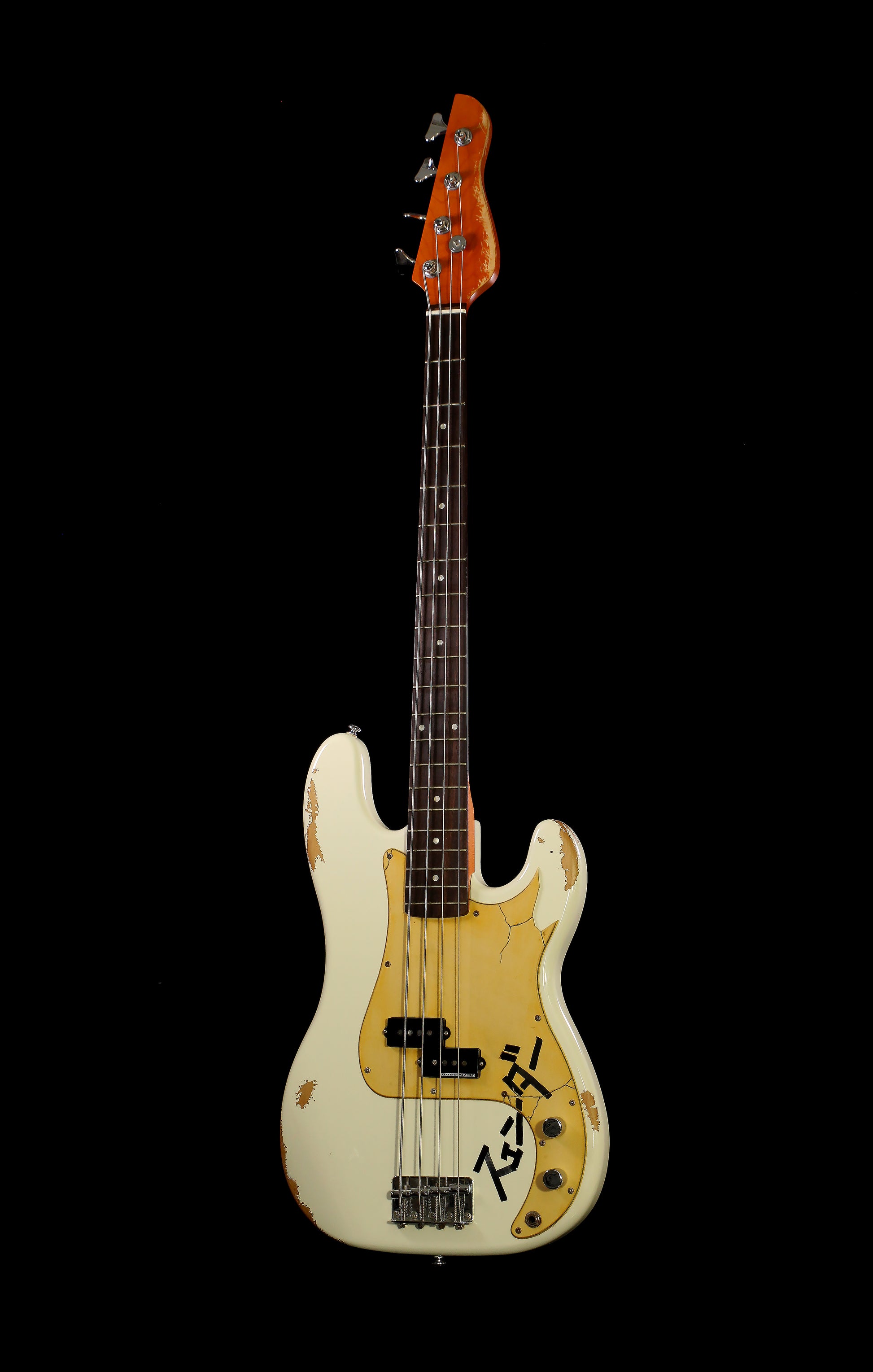 ESP x Overdrive Kira☆Kira Precision Bass Relic White Seymour Duncan